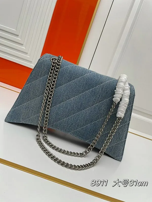 All categories Official website "Brand Women's Bags" Women's Bags 💙 BALENCIAGA 2023 latest Balenciaga denim crossbody bag