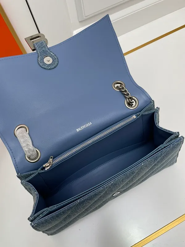 All categories Official website "Brand Women's Bags" Women's Bags 💙 BALENCIAGA 2023 latest Balenciaga denim crossbody bag