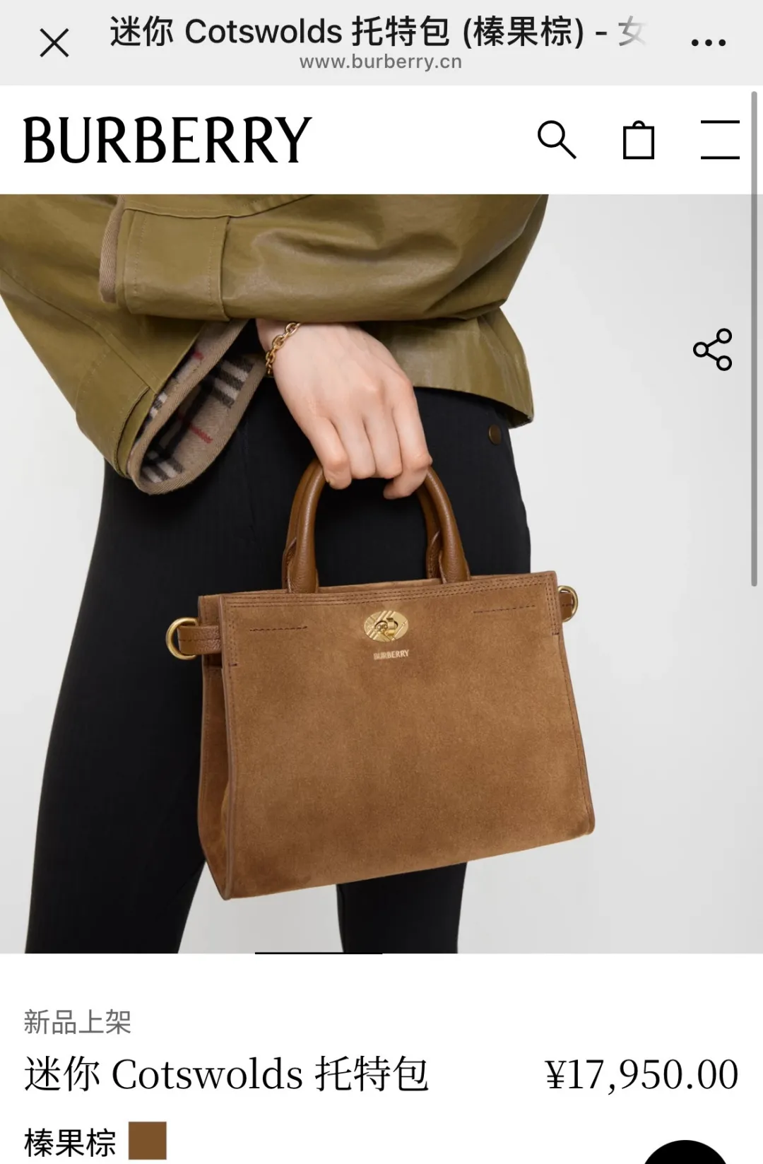 All categories Burberry women's bags (Burberry) Burberry special 3491 suede