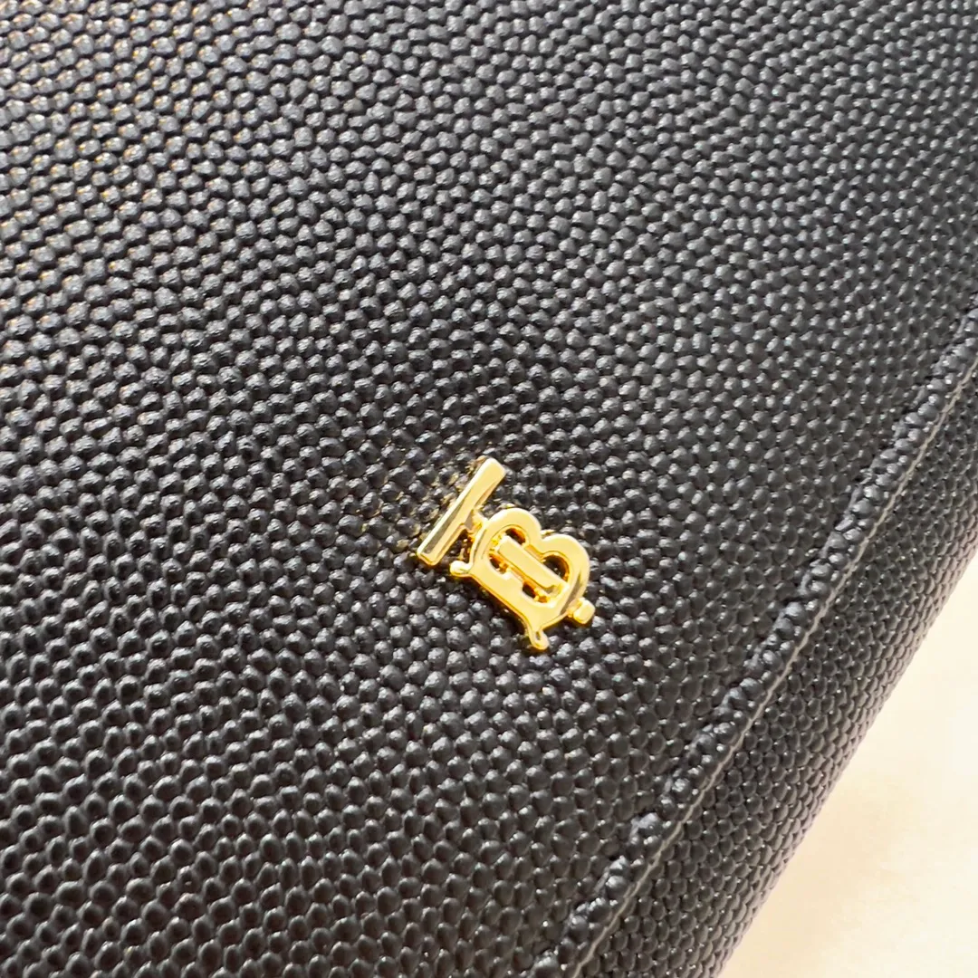 p190📯📯📯[Burberry•Burberry] original product🇮🇹~~🎉👉Exquisite long wallet, made of Italian tanned leather, with Thomas Burberry exclusive logo and multiple card slots. Gold hardware accessories, 👍counter quality, fine workmanship 💋Real shot📷, 🆔🆔1184 black, size 19.5cm*3cm*10cm*.