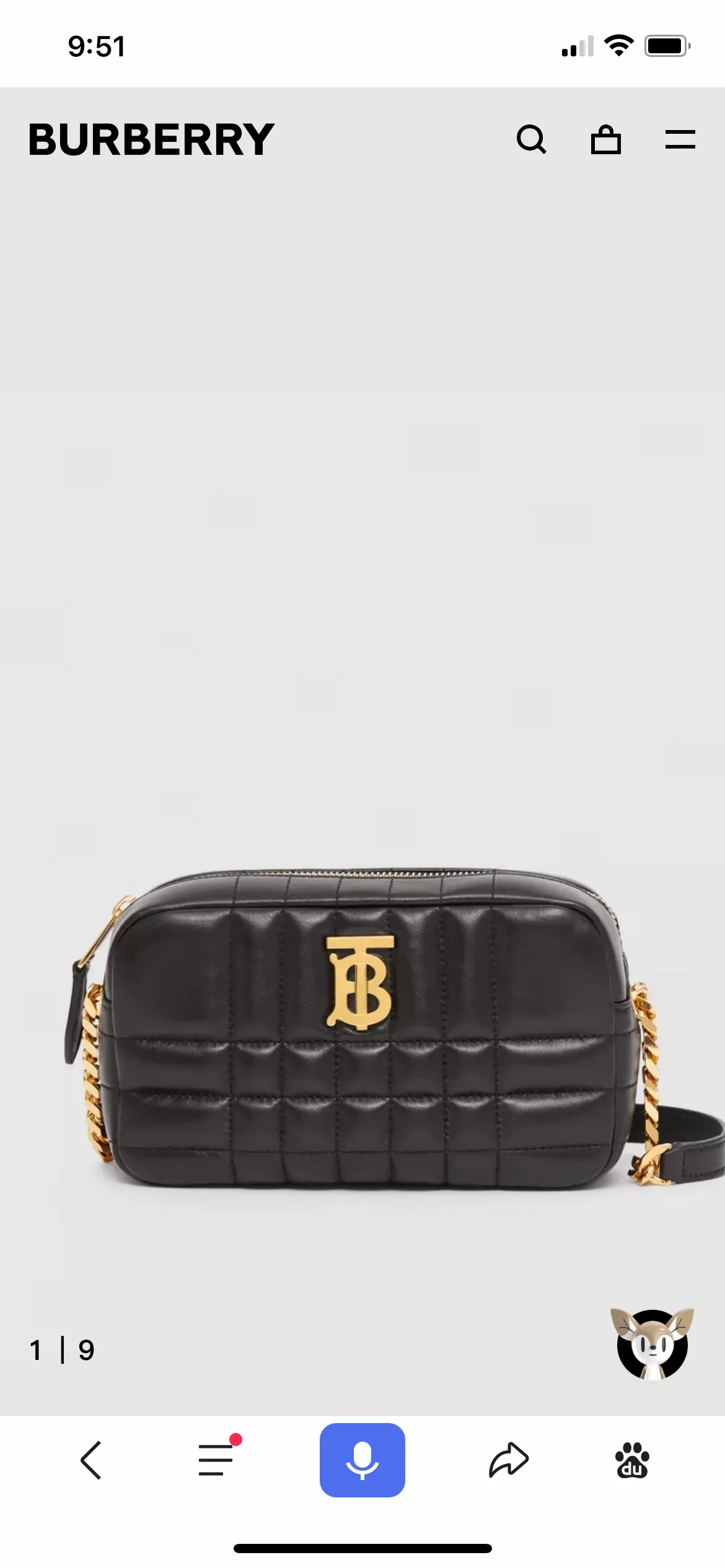 All categories Burberry women's bags (Burberry) Burberry 8392