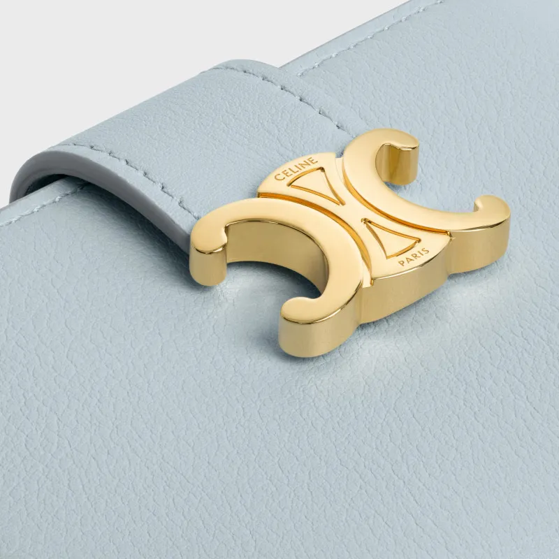 [Special grade pure steel hardware original leather] ¥780 VICTOIRE soft cow leather wallet/new model No.: 10M963GHH.38NO962 963 Glacier blue full leather Size: w10.5×8×2cm.