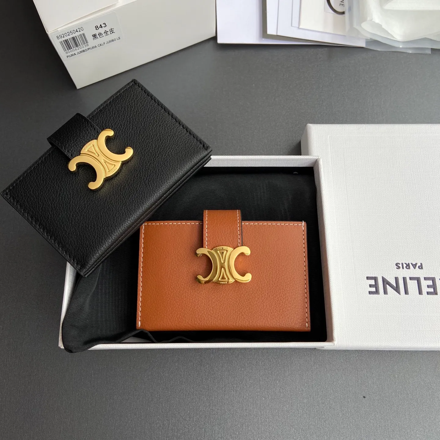 [Special grade pure steel hardware original leather] ¥660 ACCORDEON soft grained cow leather card holder/new model No.: 10N843GHH.38NO 842 843 Size: w11×h7×d2.5cm Combination picture