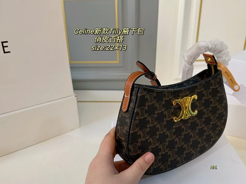 All Categories Official Website "Brand Women's Bags" Women's Bags 💙 Celine 2025 New Celine Tilly Underarm Bag