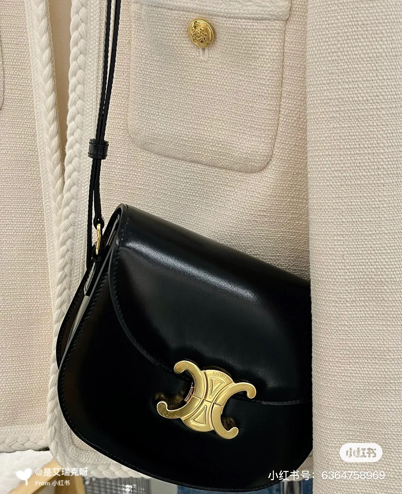 CELINE new saddle bag, the curved shape is particularly beautiful💕💕110413