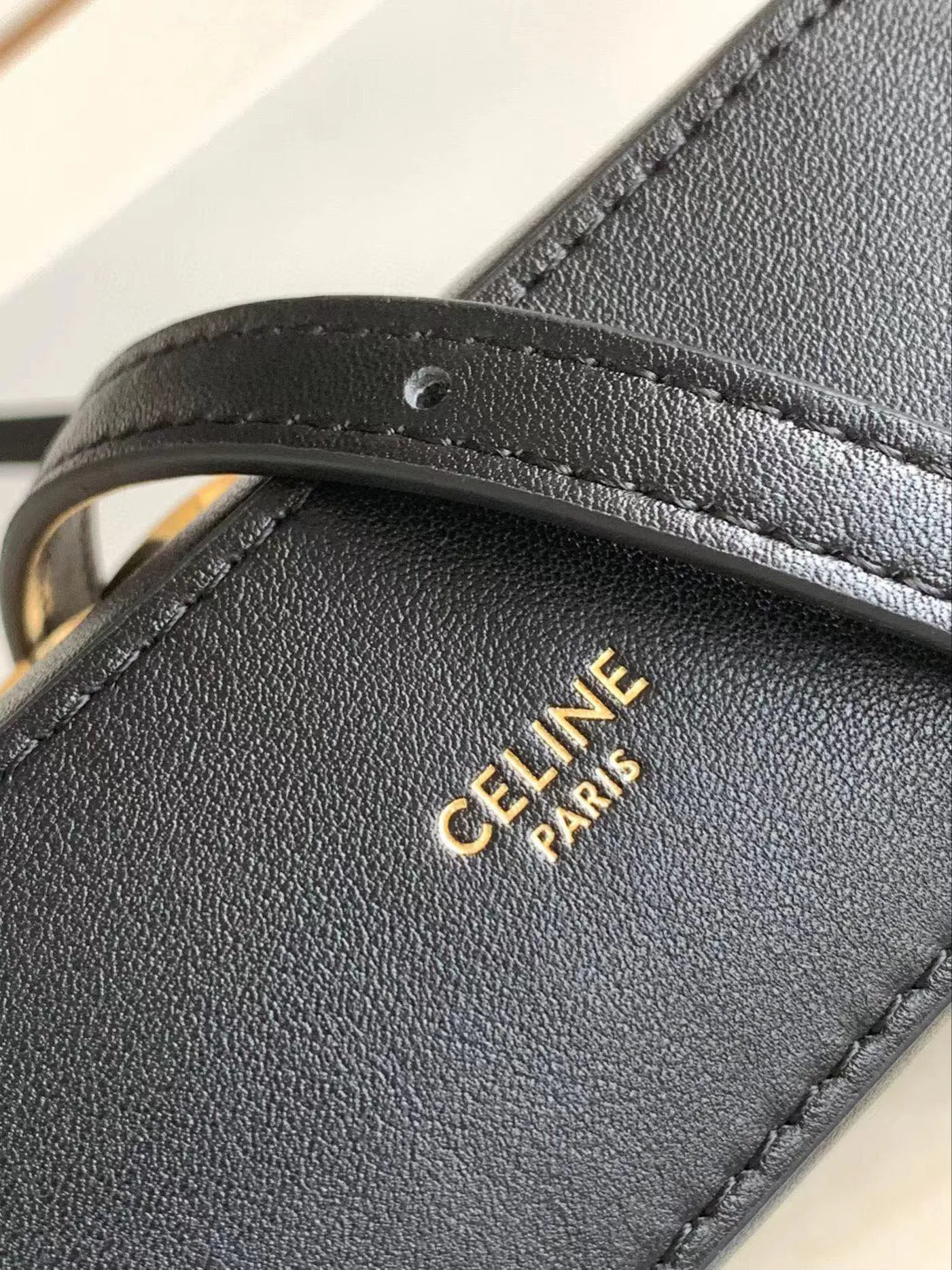 Celine TRIOMPHE mini cowhide bucket bag French fries bag size: 12.5x5x14cm