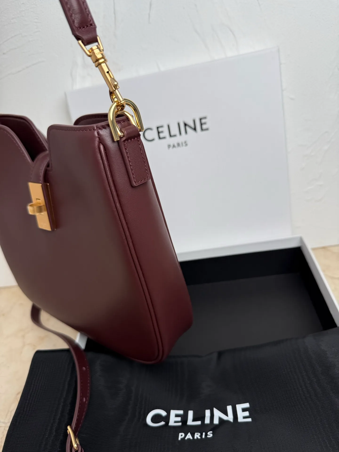 p1600 CAMILLE 16💓2025 New SOFT Small Smooth Cow Leather Handbag👜This model cannot fit larger smart tablets such as IPAD. Cow leather Sheep leather lining Hand carry, shoulder and crossbody Rotary lock closure 1 main compartment 1 inner zipper pocket 1 detachable hand/shoulder strap, length 8.6 inches (22 cm) 1 detachable and adjustable shoulder strap, 9.7 X 8.5 X 2 inches (24.5 X 21.5
