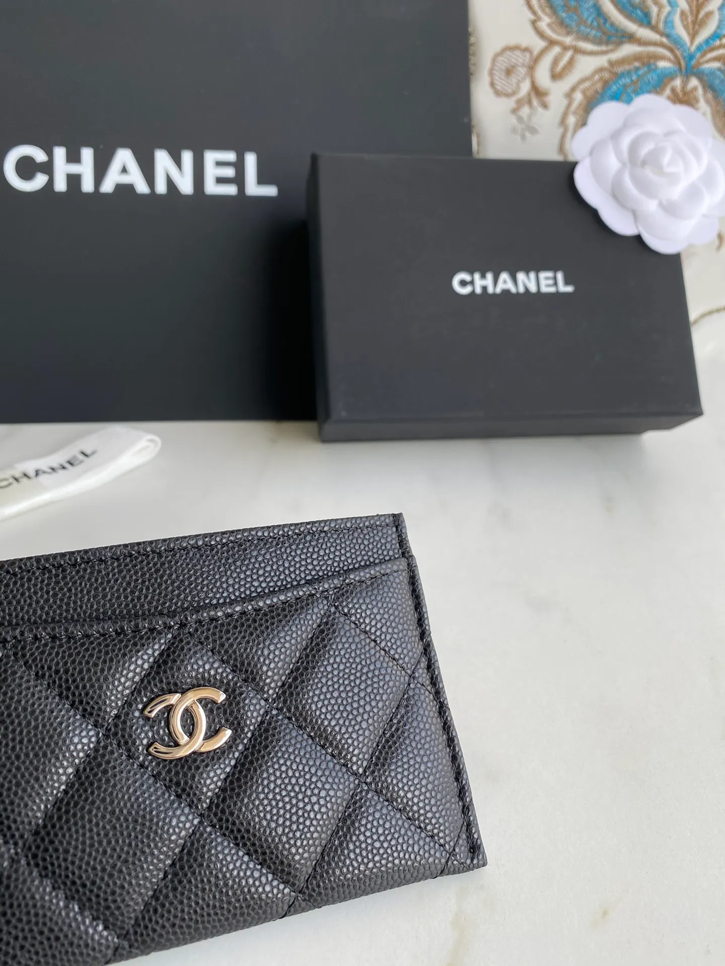 190💰【Original quality】【With serial code】CHANEL, classic card holder! Original quality, caviar small ball pattern series, classic series, exquisite details, full set of packaging, style number (AP426) 31510... size 11*7.5*1