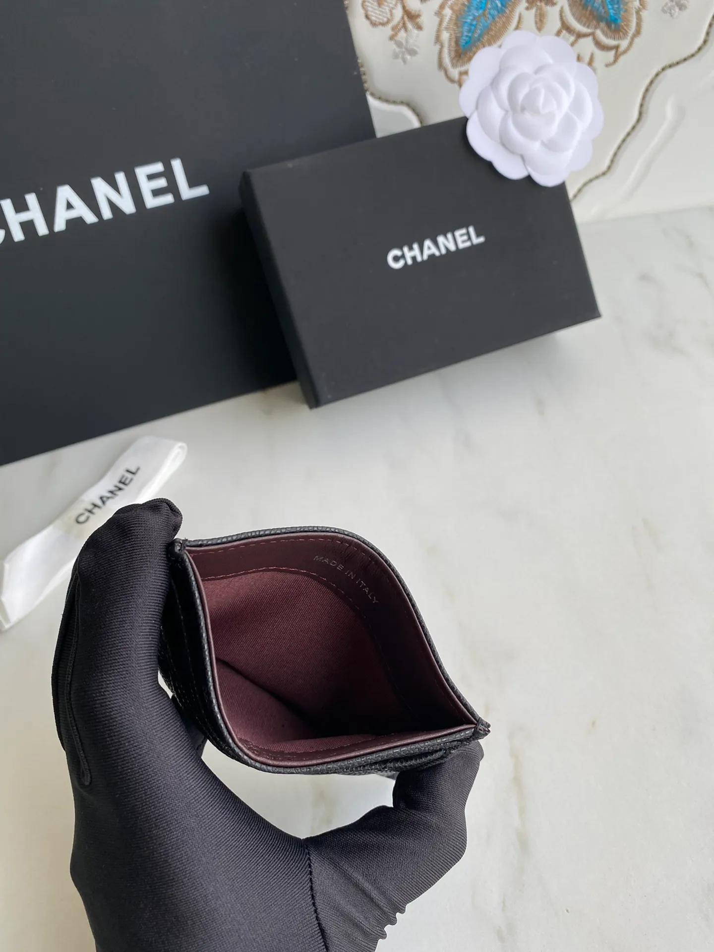 190💰【Original quality】【With serial code】CHANEL, classic card holder! Original quality, caviar small ball pattern series, classic series, exquisite details, full set of packaging, style number (AP426) 31510... size 11*7.5*1