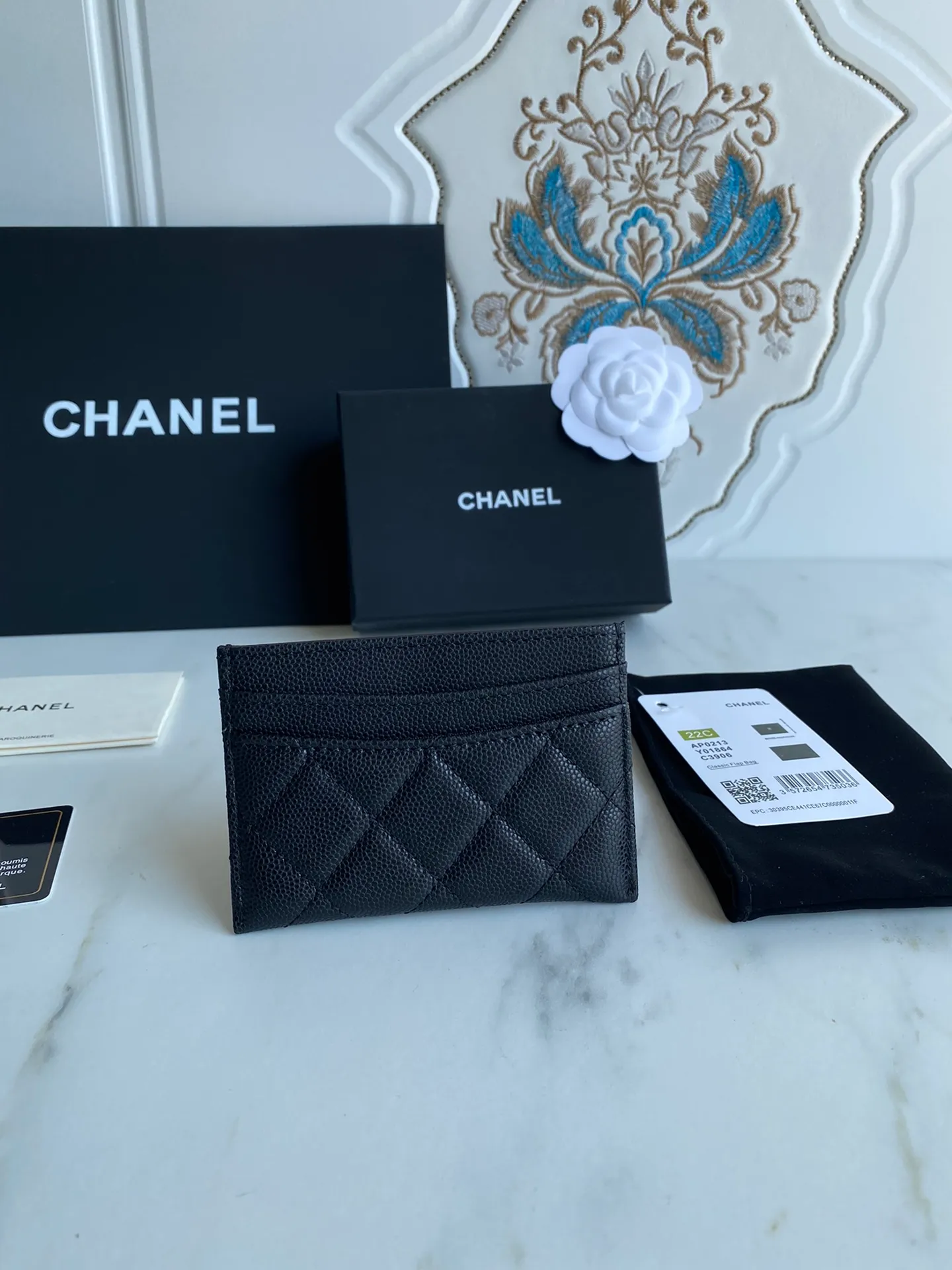 190💰【Original quality】【With serial code】CHANEL, classic card holder! Original quality, caviar small ball pattern series, classic series, exquisite details, full set of packaging, style number (AP426) 31510... size 11*7.5*1