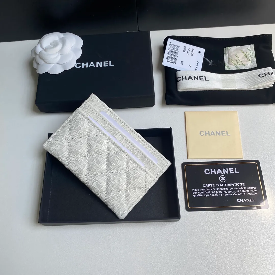 220💰 [Original order quality] [Delivery packaging] CHANEL, original order quality, leboy card holder 💦 style number A84431 top leather hardware, beautiful details, complete package! Size 11*7.5*1.