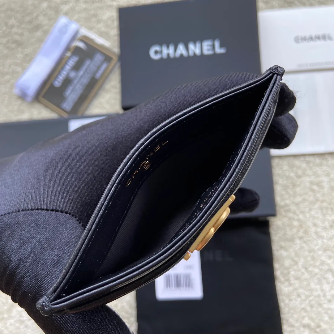 220💰Xiaoxiang imported Italian lambskin Item number: A84431 Size: w11×h7.5 Color: black lambskin gold steel mark