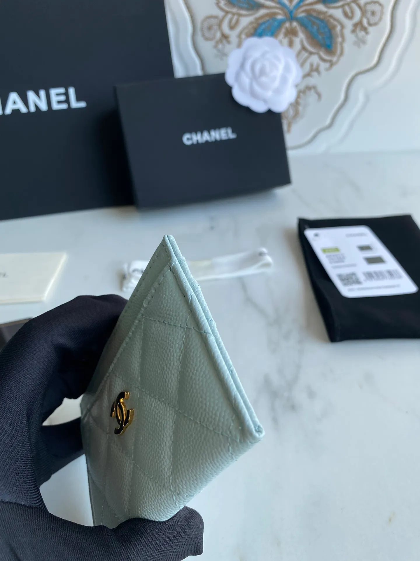 190💰【Original quality】【With serial code】CHANEL, classic card holder! Original quality, caviar small ball pattern series, classic series, exquisite details, full set of packaging, style number (AP426) 31510... size 11*7.5*1