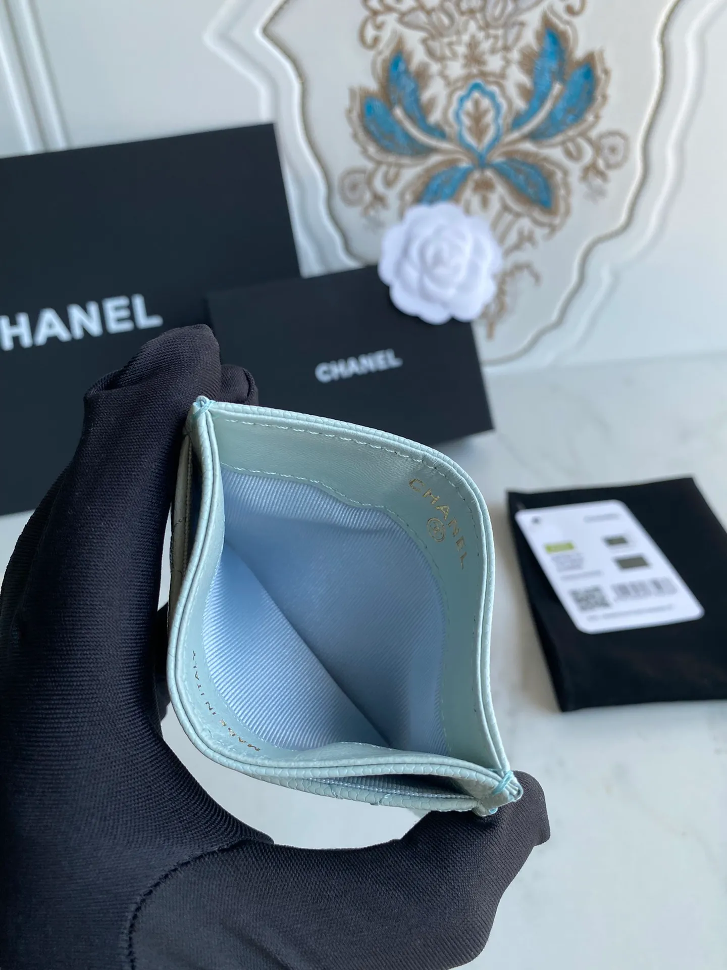 190💰【Original quality】【With serial code】CHANEL, classic card holder! Original quality, caviar small ball pattern series, classic series, exquisite details, full set of packaging, style number (AP426) 31510... size 11*7.5*1