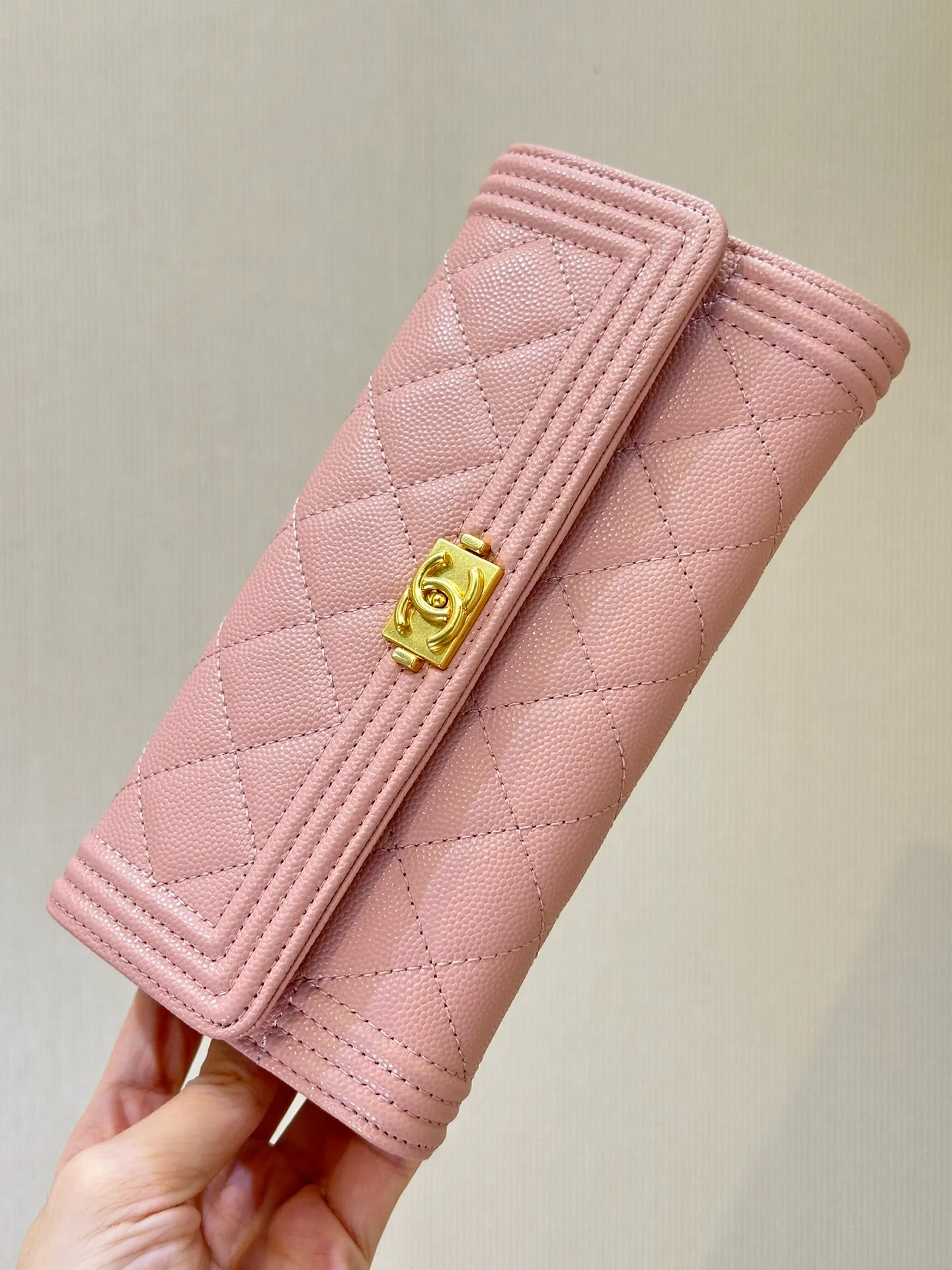 80286 Long style/ball pattern/pink/gold buckle!