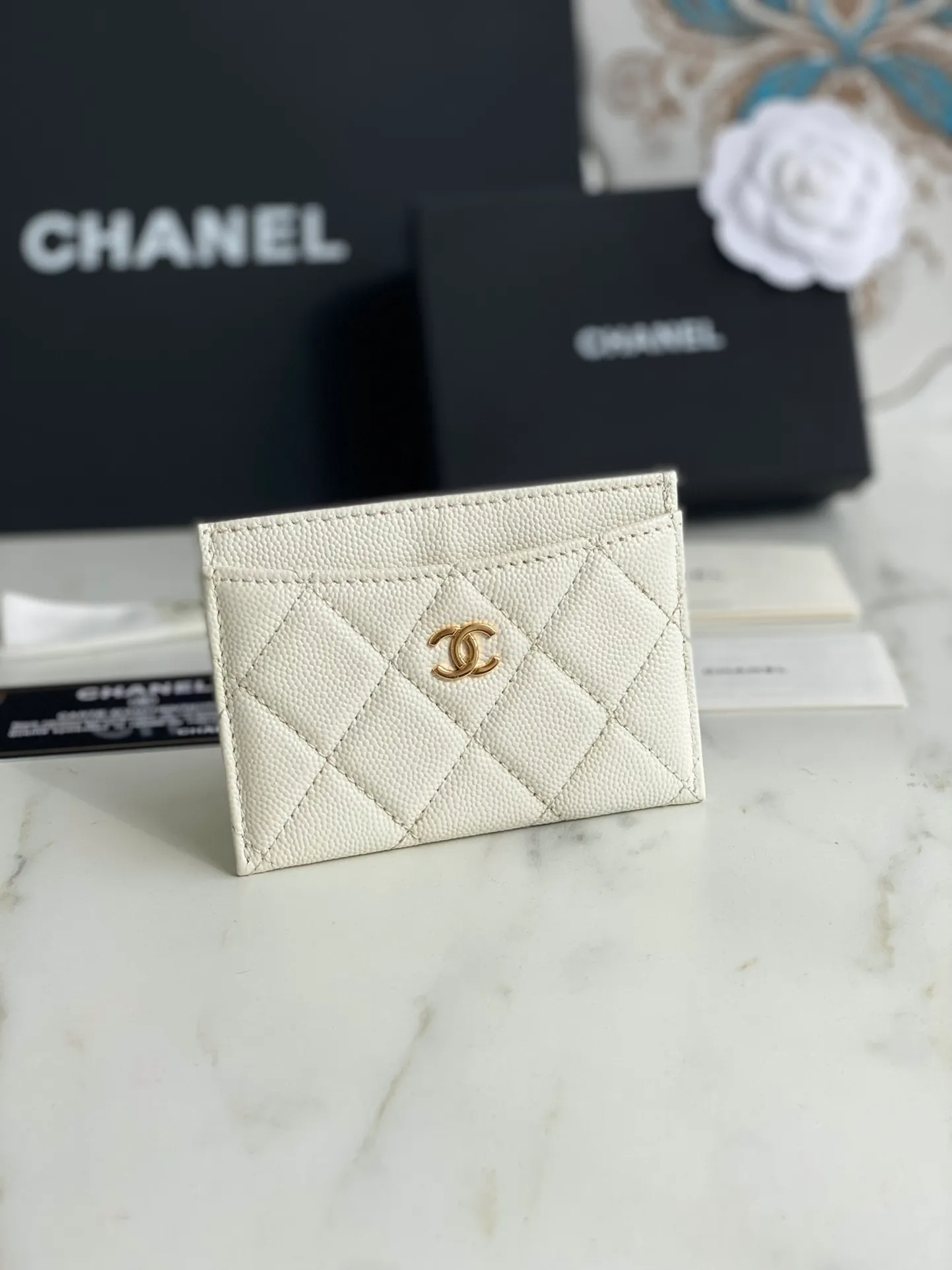 190💰【Original quality】【With serial code】CHANEL, classic card holder! Original quality, caviar small ball pattern series, classic series, exquisite details, full set of packaging, style number (AP426) 31510... size 11*7.5*1