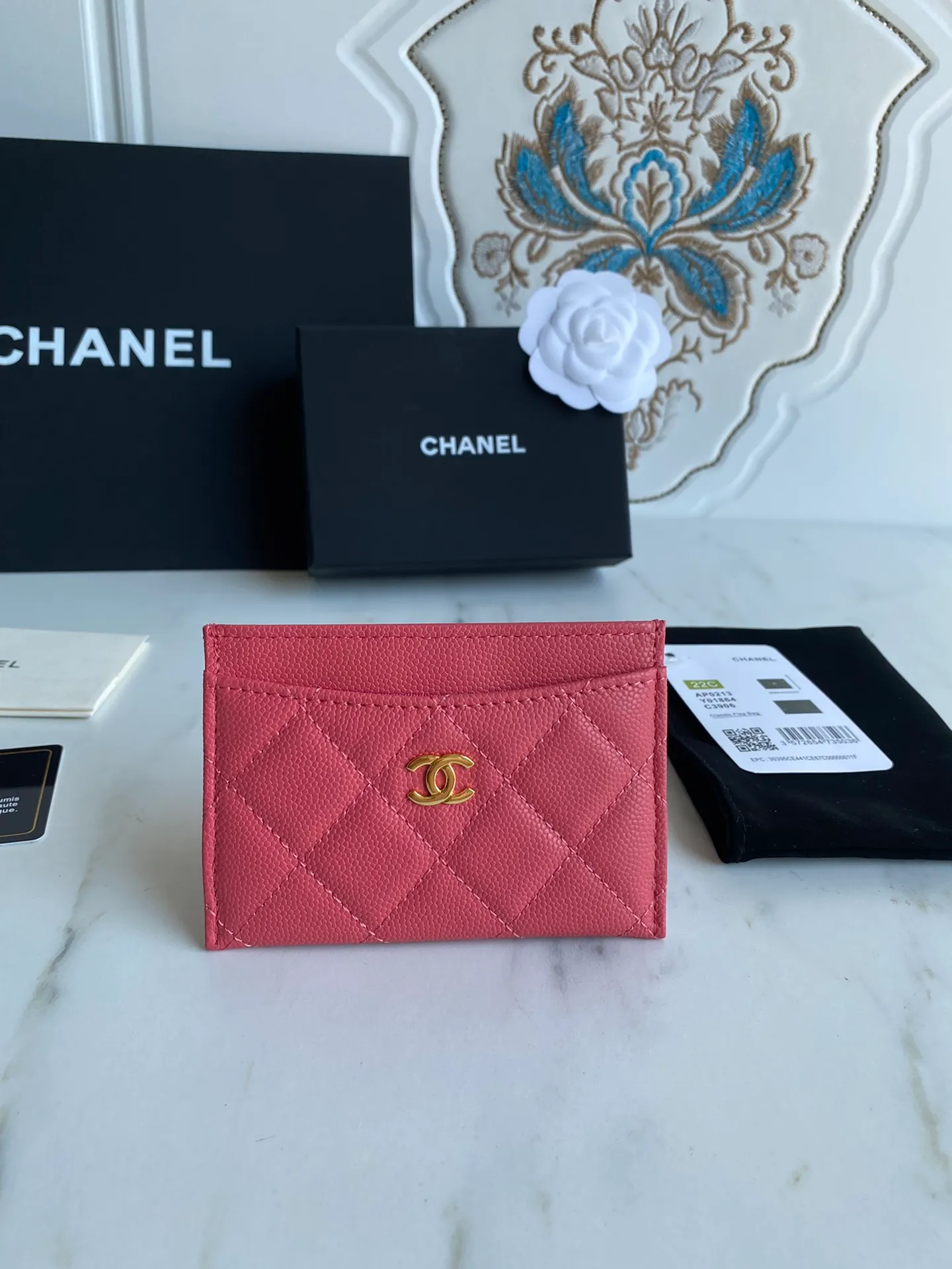 190💰【Original quality】【With serial code】CHANEL, classic card holder! Original quality, caviar small ball pattern series, classic series, exquisite details, full set of packaging, style number (AP426) 31510... size 11*7.5*1