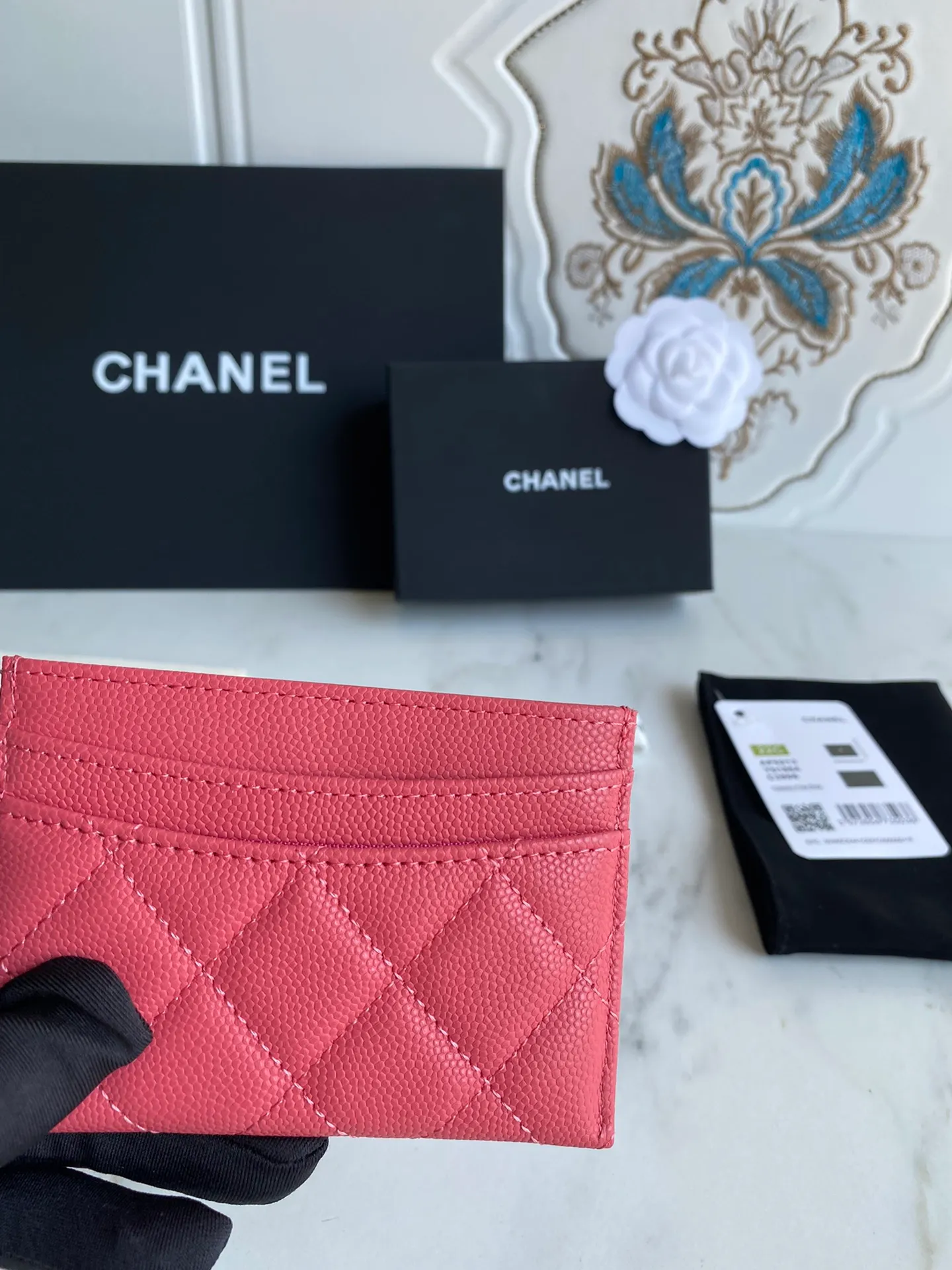 190💰【Original quality】【With serial code】CHANEL, classic card holder! Original quality, caviar small ball pattern series, classic series, exquisite details, full set of packaging, style number (AP426) 31510... size 11*7.5*1