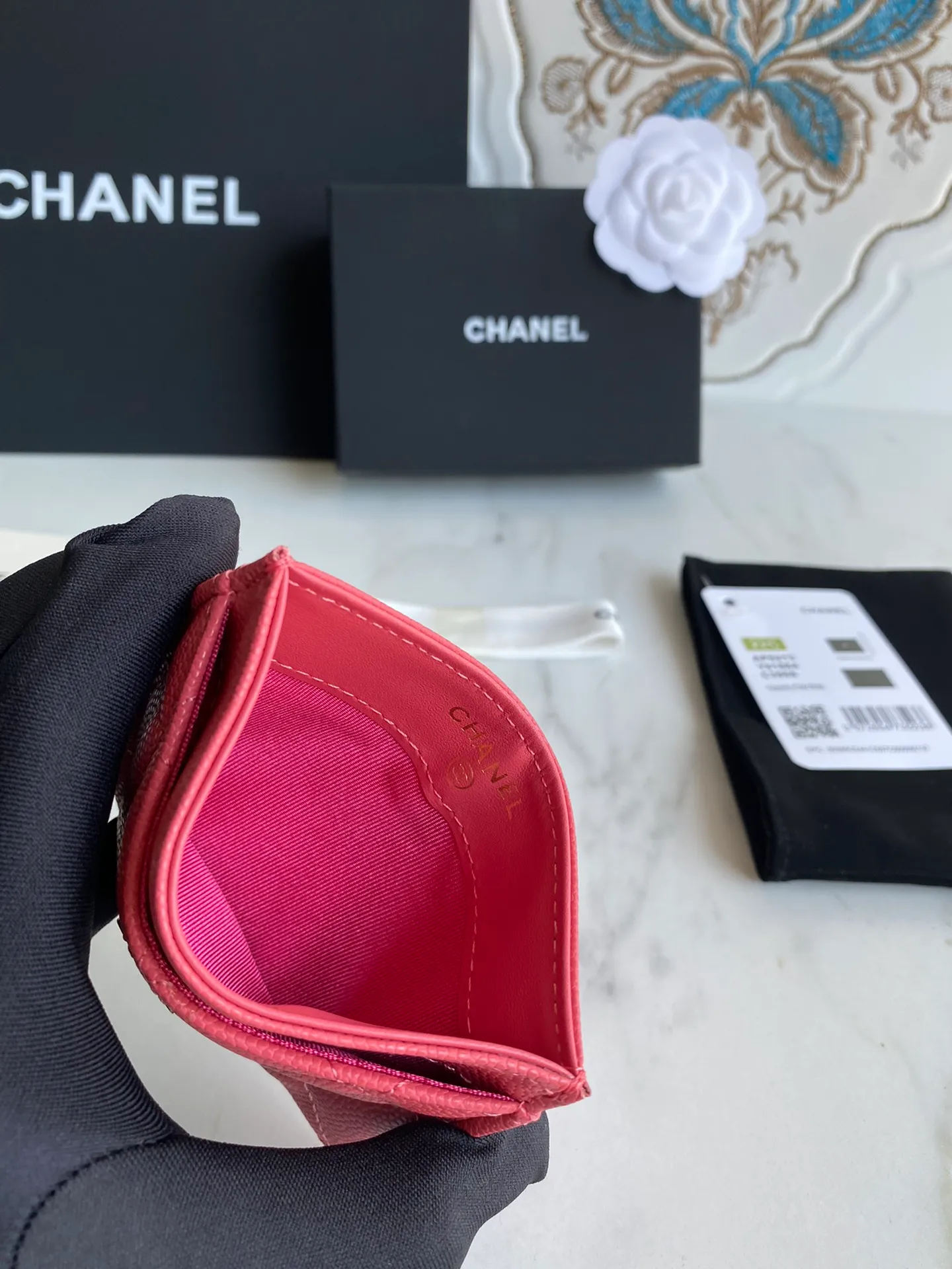 190💰【Original quality】【With serial code】CHANEL, classic card holder! Original quality, caviar small ball pattern series, classic series, exquisite details, full set of packaging, style number (AP426) 31510... size 11*7.5*1