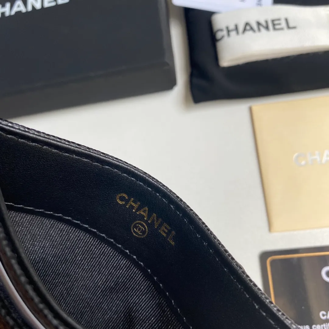220💰 [Original order quality] [Delivery packaging] CHANEL, original order quality, leboy card holder 💦 style number A84431 top leather hardware, beautiful details, complete package! Size 11*7.5*1.