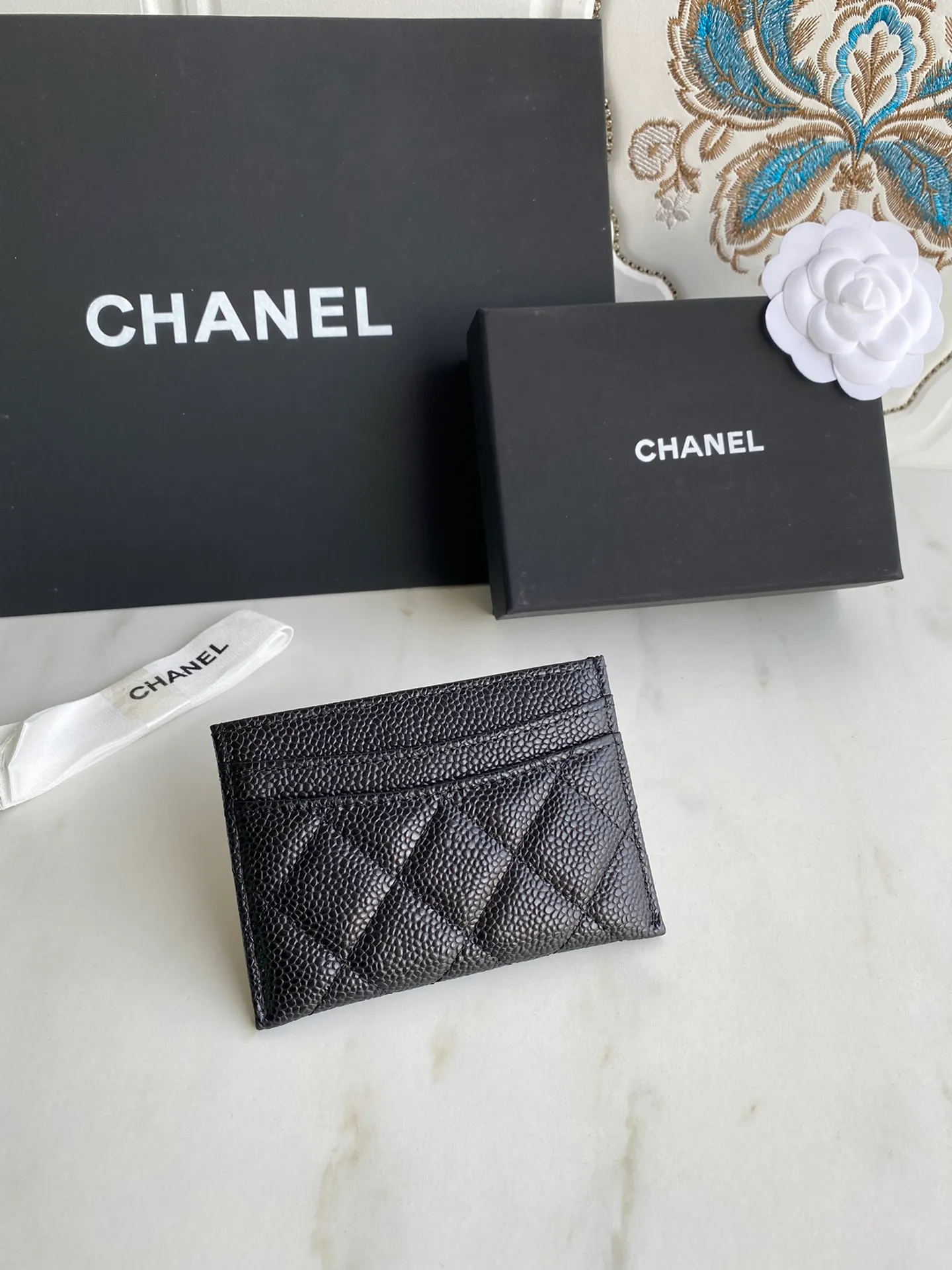 190💰【Original quality】【With serial code】CHANEL, classic card holder! Original quality, caviar small ball pattern series, classic series, exquisite details, full set of packaging, style number (AP426) 31510... size 11*7.5*1