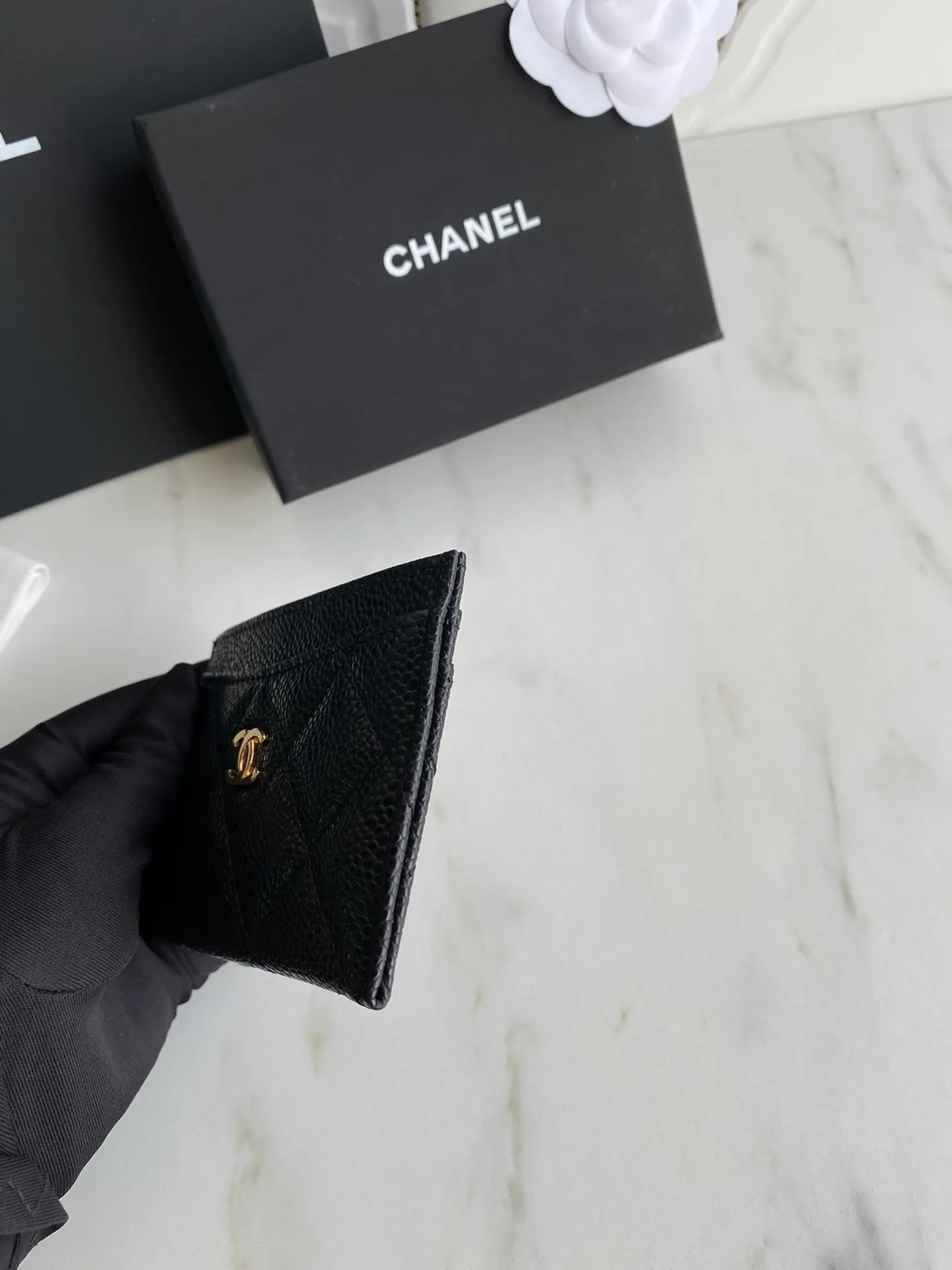 190💰【Original quality】【With serial code】CHANEL, classic card holder! Original quality, caviar small ball pattern series, classic series, exquisite details, full set of packaging, style number (AP426) 31510... size 11*7.5*1