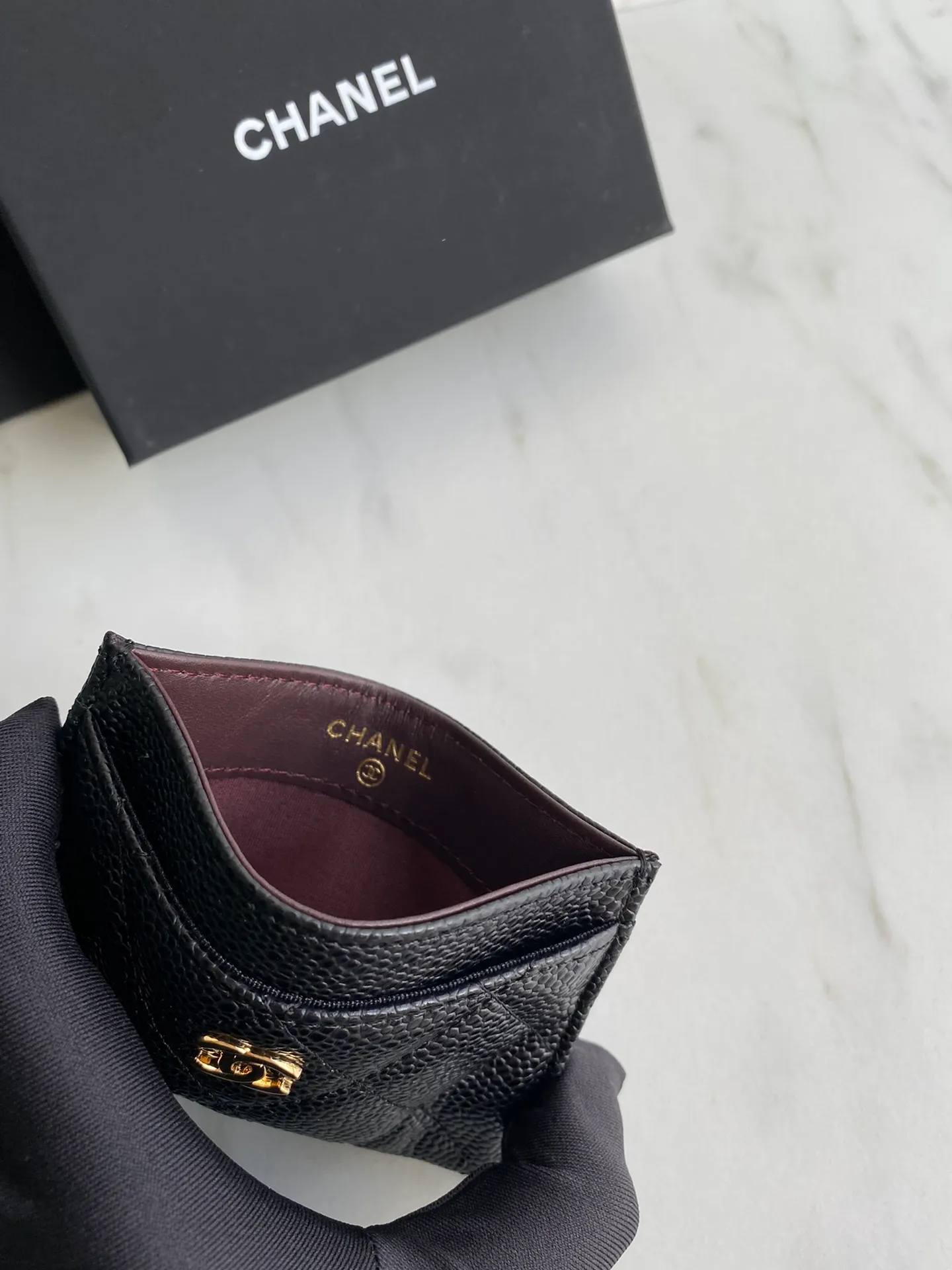 190💰【Original quality】【With serial code】CHANEL, classic card holder! Original quality, caviar small ball pattern series, classic series, exquisite details, full set of packaging, style number (AP426) 31510... size 11*7.5*1