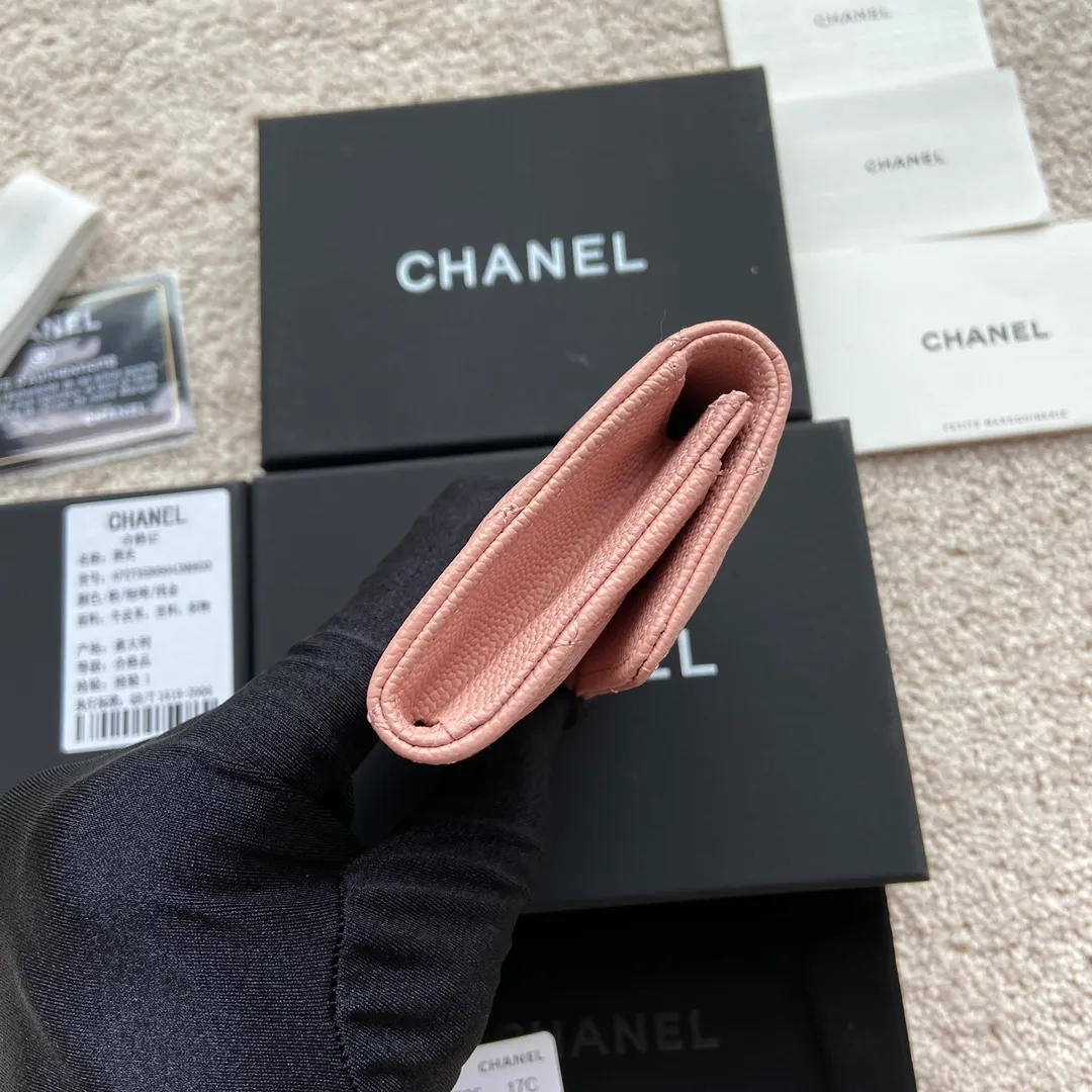 340💰Xiaoxiang imported Italian fine ball grain cowhide Item number: AP5470 Size: w11×h7cm Color: pink ball grain diamond hardware