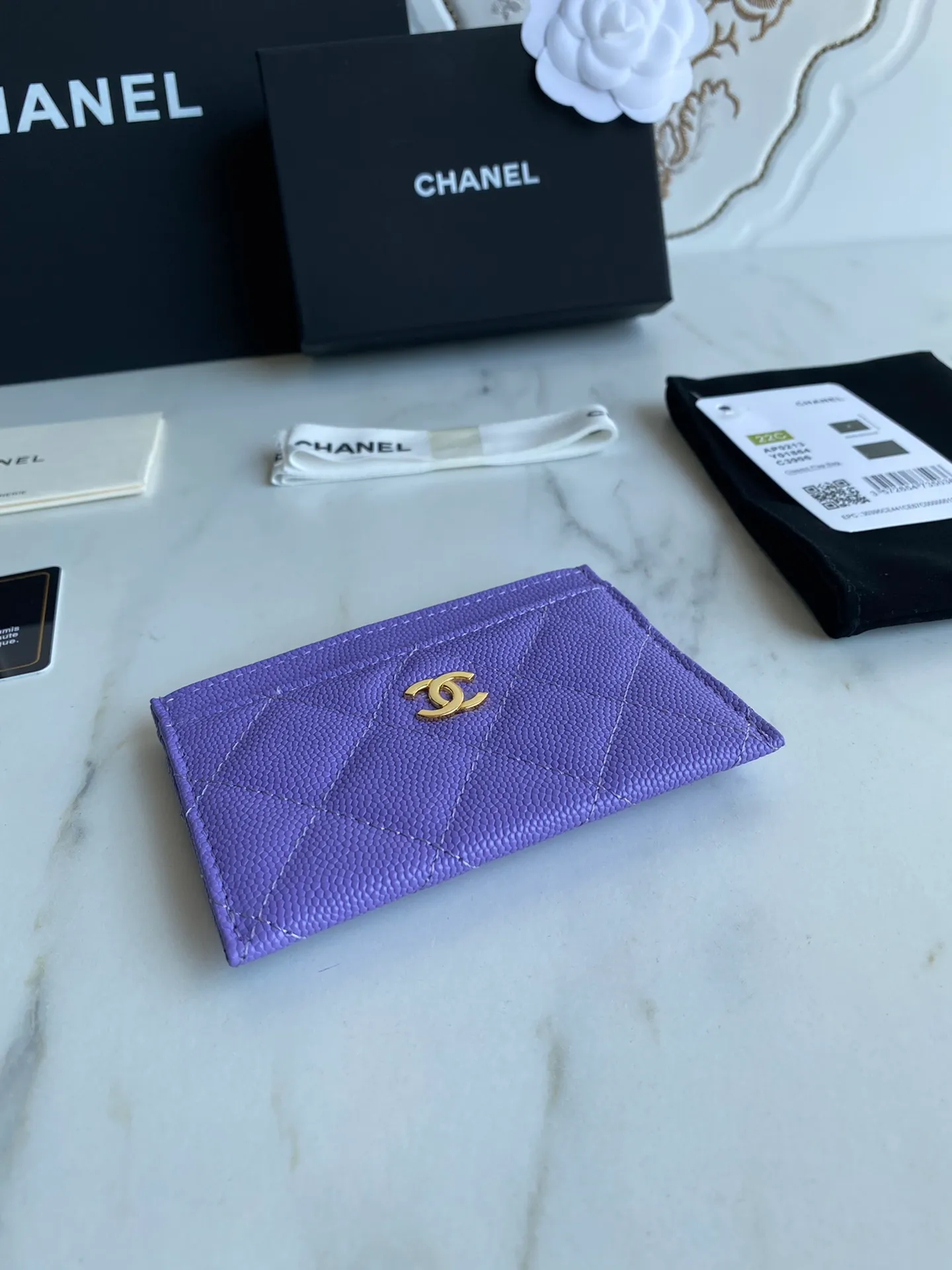 190💰【Original quality】【With serial code】CHANEL, classic card holder! Original quality, caviar small ball pattern series, classic series, exquisite details, full set of packaging, style number (AP426) 31510... size 11*7.5*1