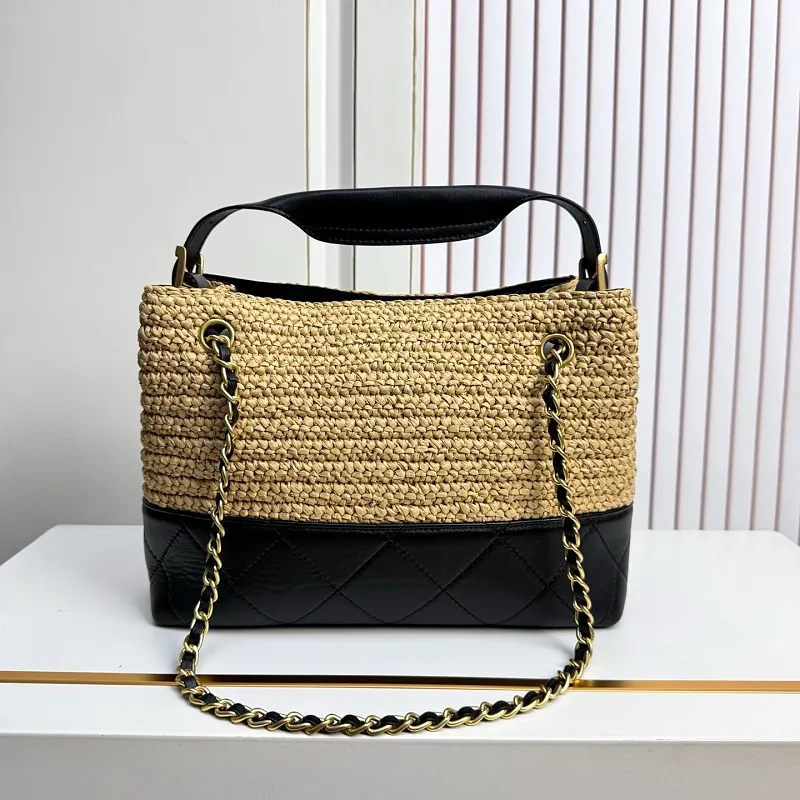 All Categories Official Website "Brand Women's Bags" Women's Bags 💙 Chanel 2026 Chanel Cruise Straw & Lambskin Tote Bag