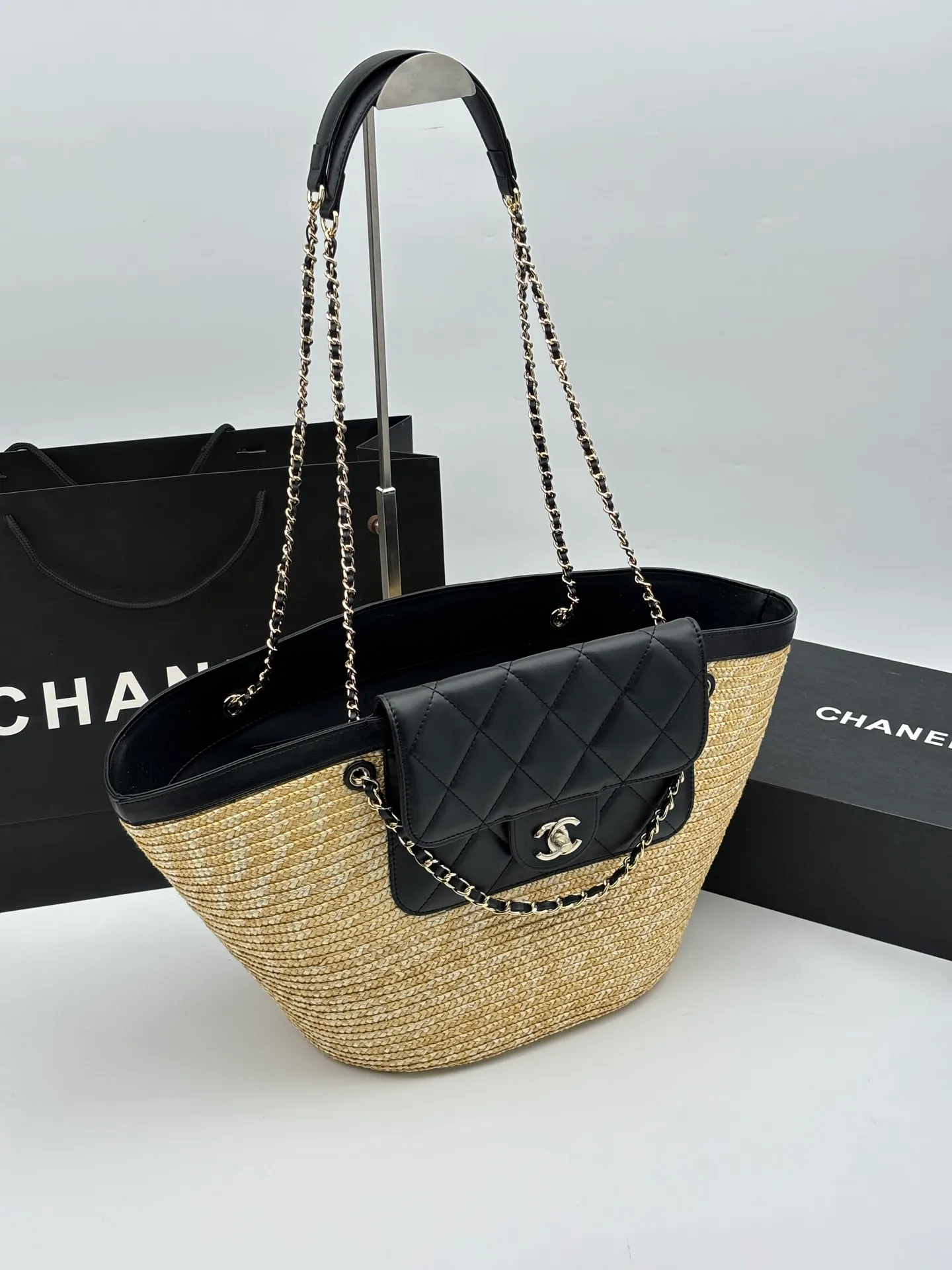All Categories Official Website "Brand Women's Bags" Women's Bags 💙 Chanel 2026 Official Website CHANEL Braided Cabbage Shopping Bag