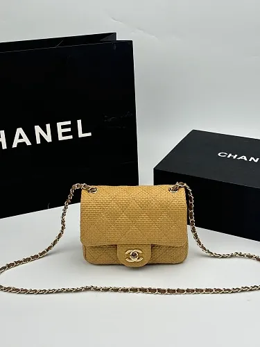 All Categories Official Website "Brand Women's Bags" Women's Bags 💙 Chanel 2026 Official Website CHANEL Straw CF Chain Bag