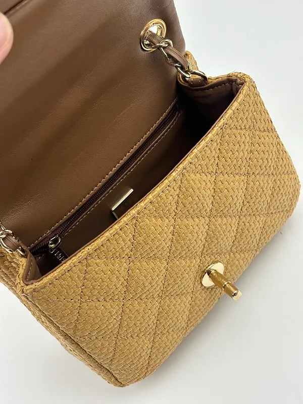 All Categories Official Website "Brand Women's Bags" Women's Bags 💙 Chanel 2026 Official Website CHANEL Straw CF Chain Bag