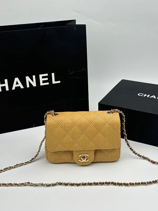 All Categories Official Website "Brand Women's Bags" Women's Bags 💙 Chanel 2026 Official Website CHANEL Straw CF Chain Bag