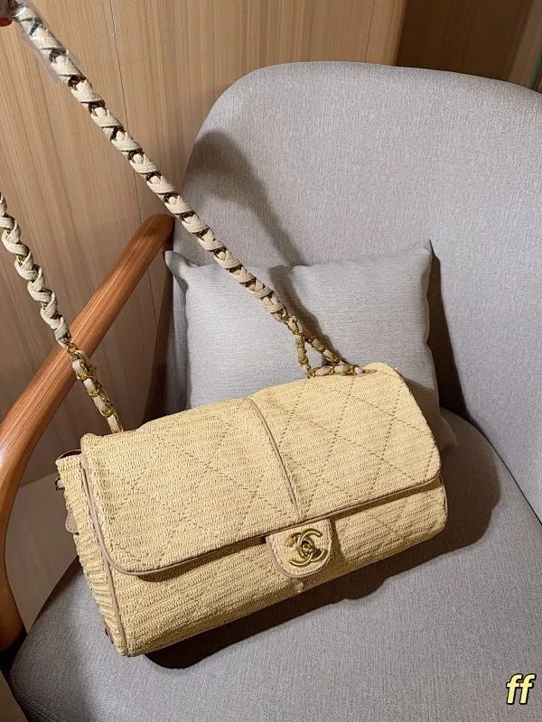 All Categories Official Website "Brand Women's Bags" Women's Bags 💙 Chanel 2026 New Chanel Straw Underarm Bag