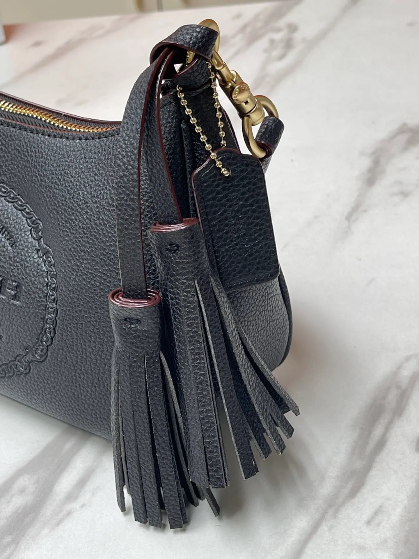 Top original order p380💰Model CM084 Coach’s latest armpit bag, size 24.5/15.5/7.5.