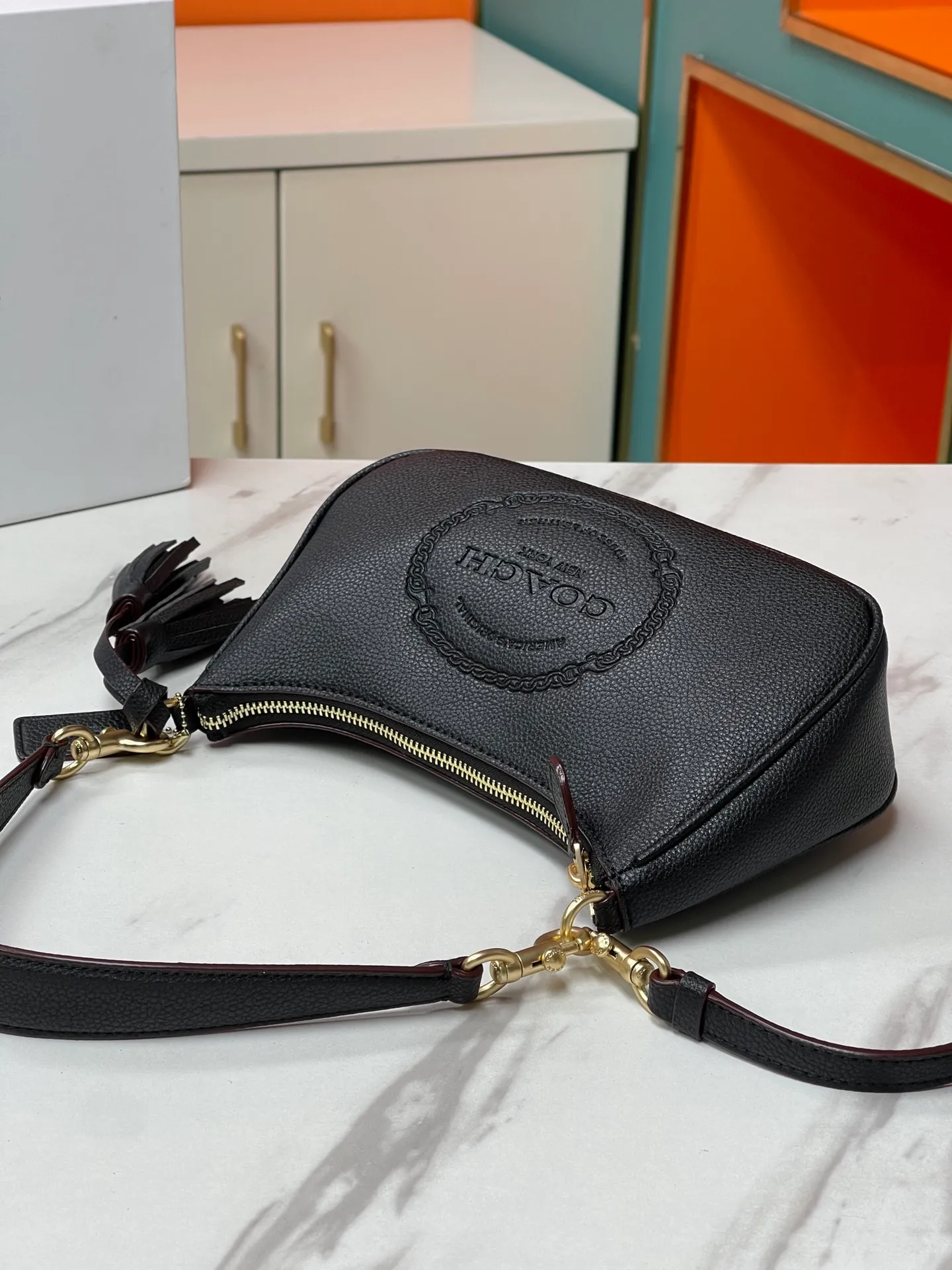 Top original order p380💰Model CM084 Coach’s latest armpit bag, size 24.5/15.5/7.5.