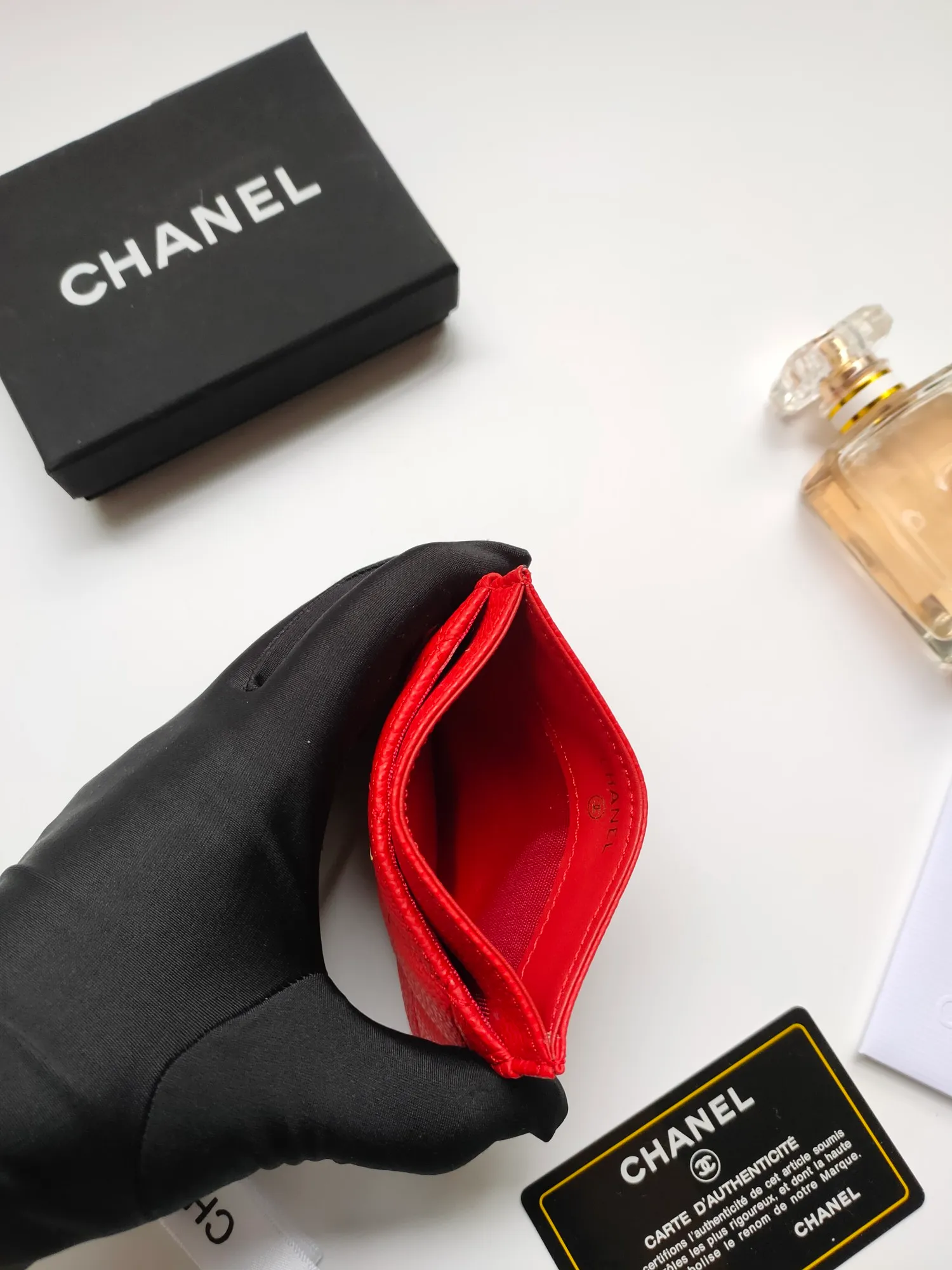 💰90 CHANEL Chanel counter card holder👍Model number: AP446 Size: 7.5×11.2×0.5cm Caviar cowhide on the outside + sheepskin on the inside + gold hardware😍😍Fine workmanship High-end quality [Rose] Complete accessories