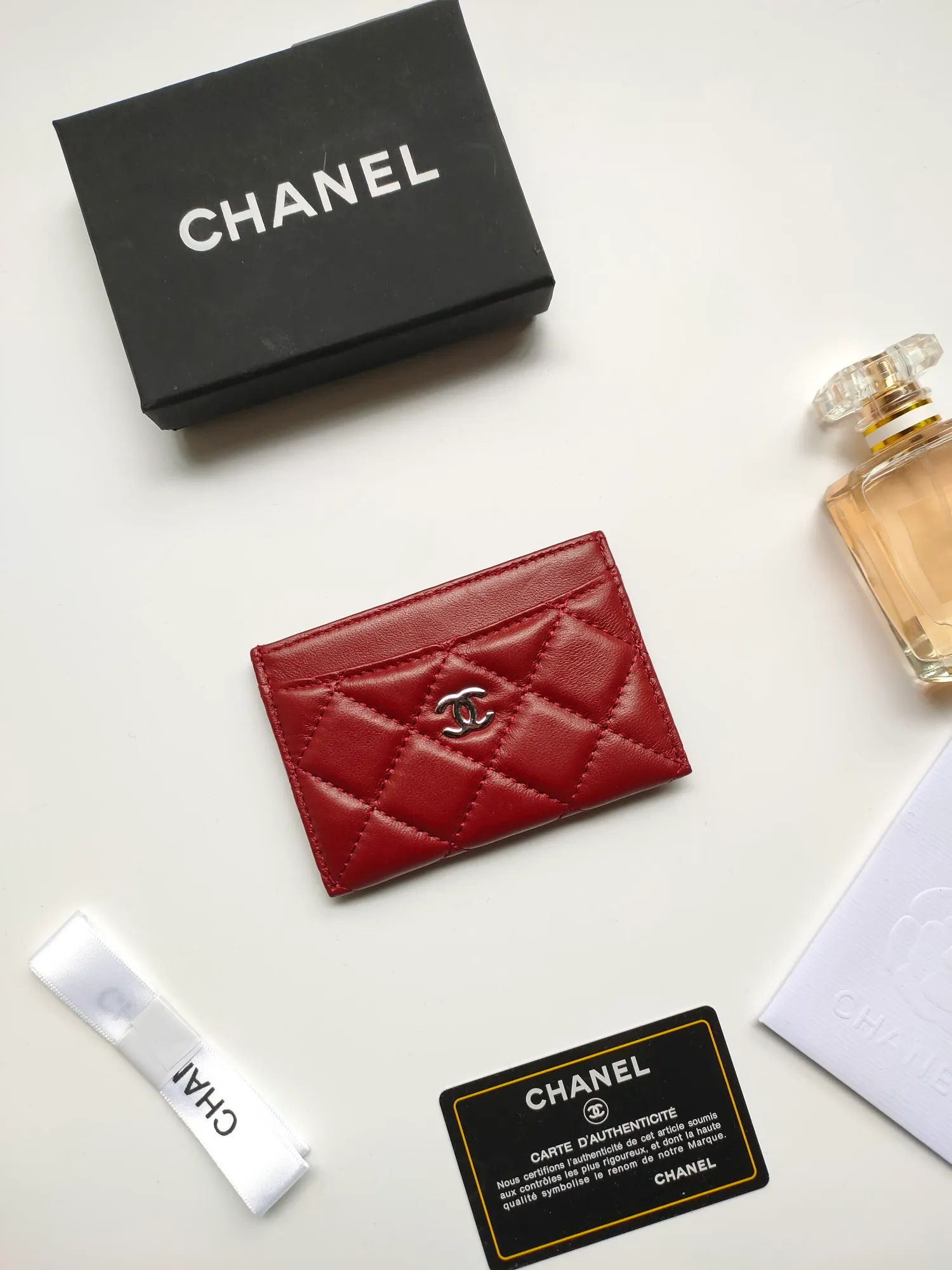 💰90 CHANEL Chanel counter card holder👍Model number: AP446 Size: 7.5×11.2×0.5cm Sheepskin inside and outside😍😍Fine workmanship High-end quality [Rose] Complete accessories