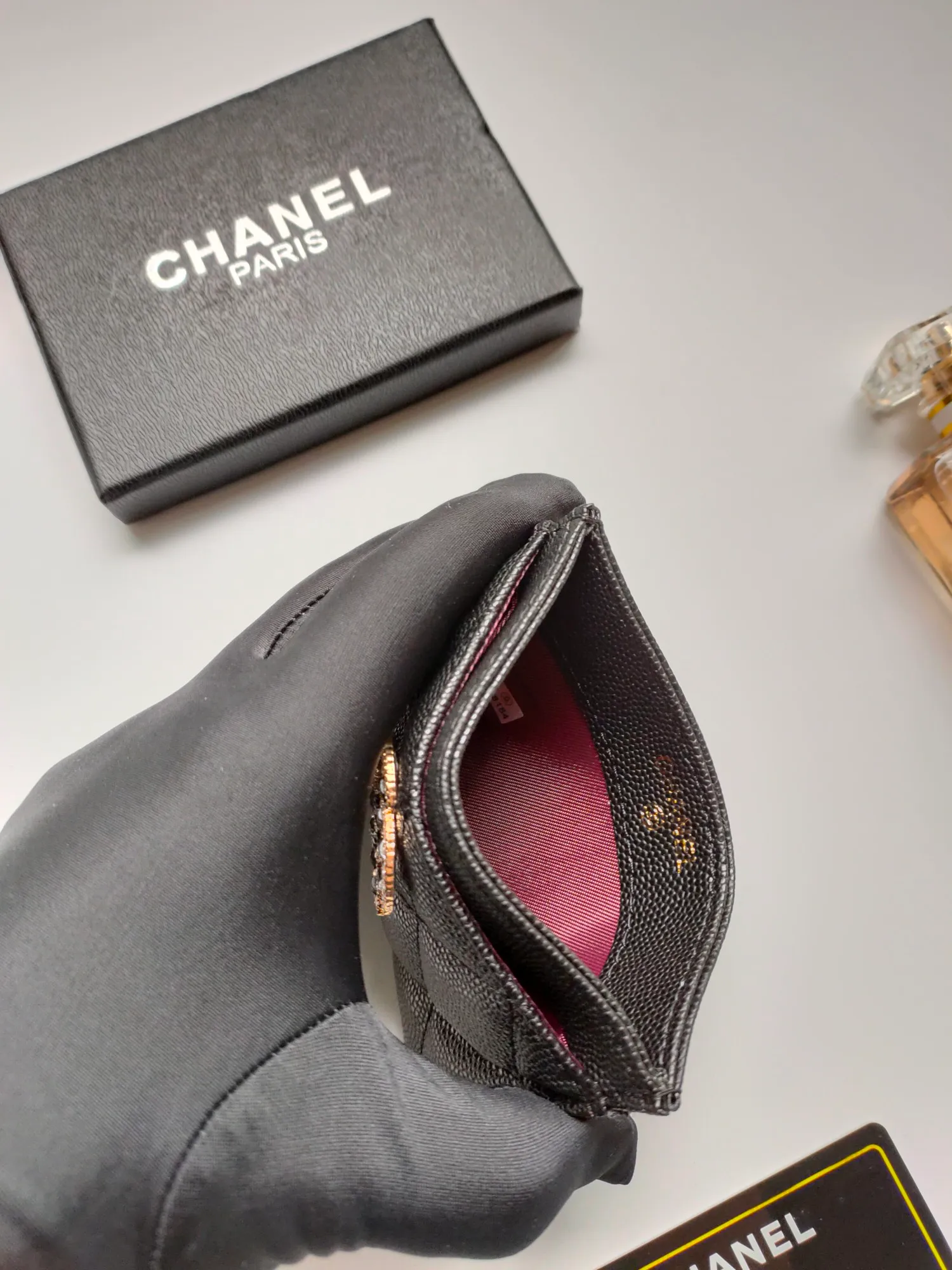 💰110 CHANEL Chanel counter new card holder👍Model number: AP5494 Size: 7.5 × 11.2 × 0.5 cm 😍😍Fine workmanship and high-end quality