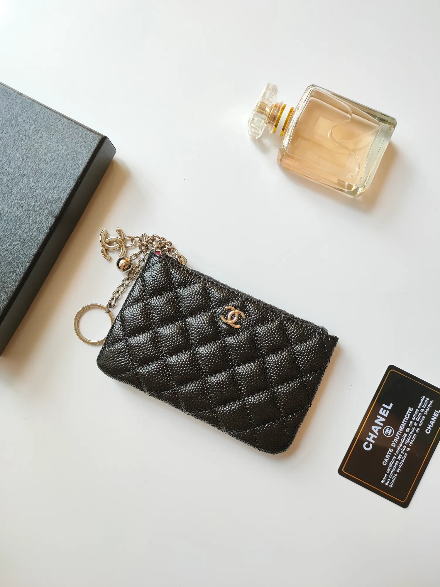 ￥120 CHANEL's new pendant coin purse 💦Model No. A50168 top-quality leather hardware, rhombus pattern. Beautiful details, complete package! Size:14-10-1cm