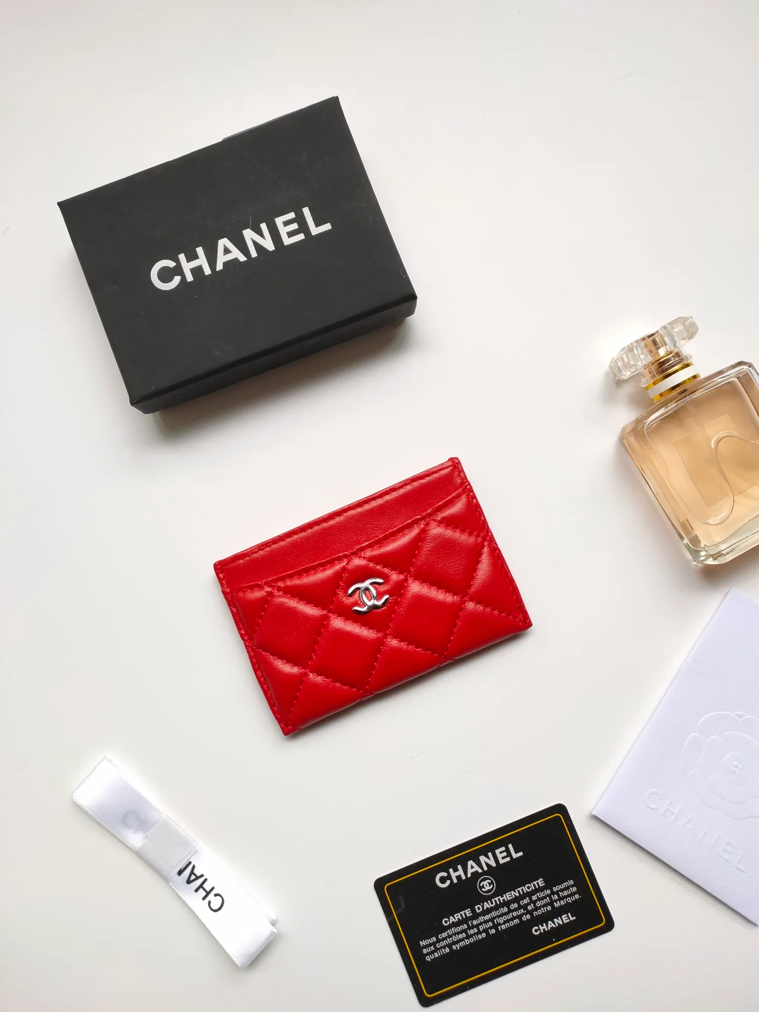 💰90 CHANEL Chanel counter card holder👍Model number: AP446 Size: 7.5×11.2×0.5cm Sheepskin inside and outside😍😍Fine workmanship High-end quality [Rose] Complete accessories