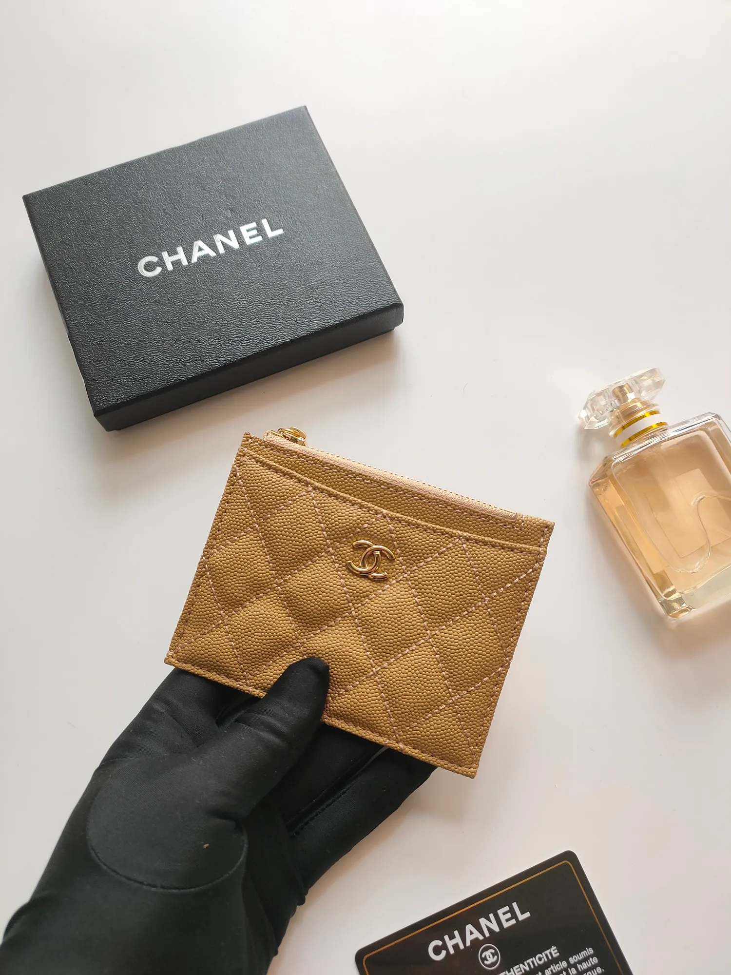 ￥110💰Chanel zipper card holder💦Model No. A84105 top leather hardware, exquisite details! Size:9x11.5cm