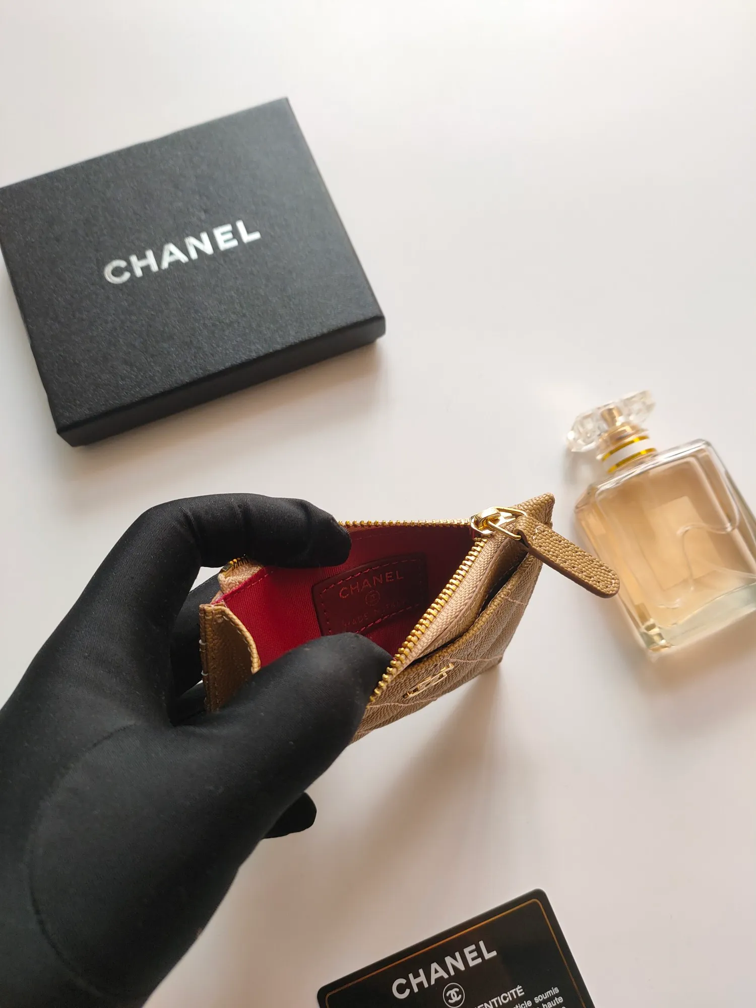 ￥110💰Chanel zipper card holder💦Model No. A84105 top leather hardware, exquisite details! Size:9x11.5cm