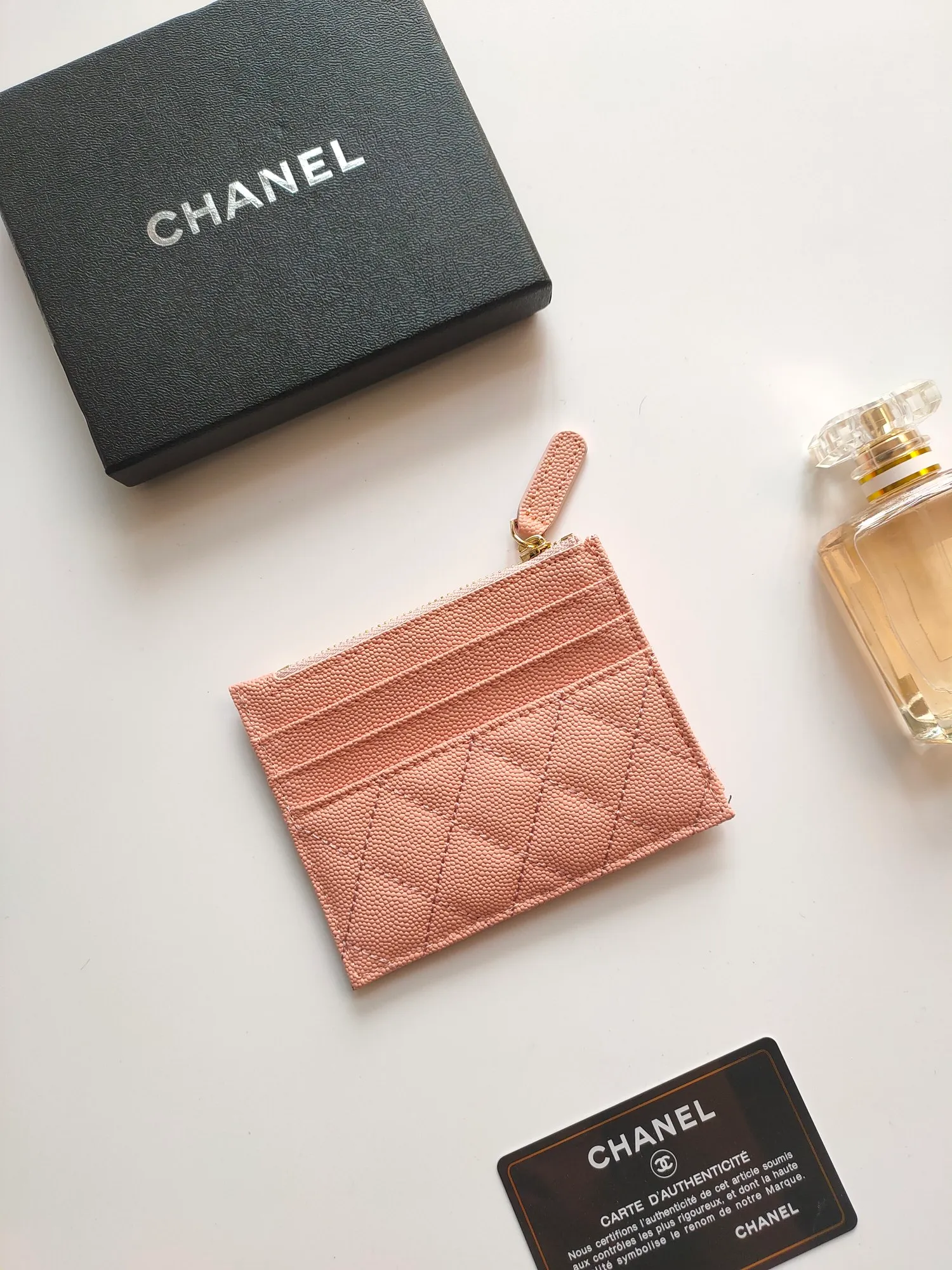￥110💰Chanel zipper card holder💦Model No. A84105 top leather hardware, exquisite details! Size:9x11.5cm