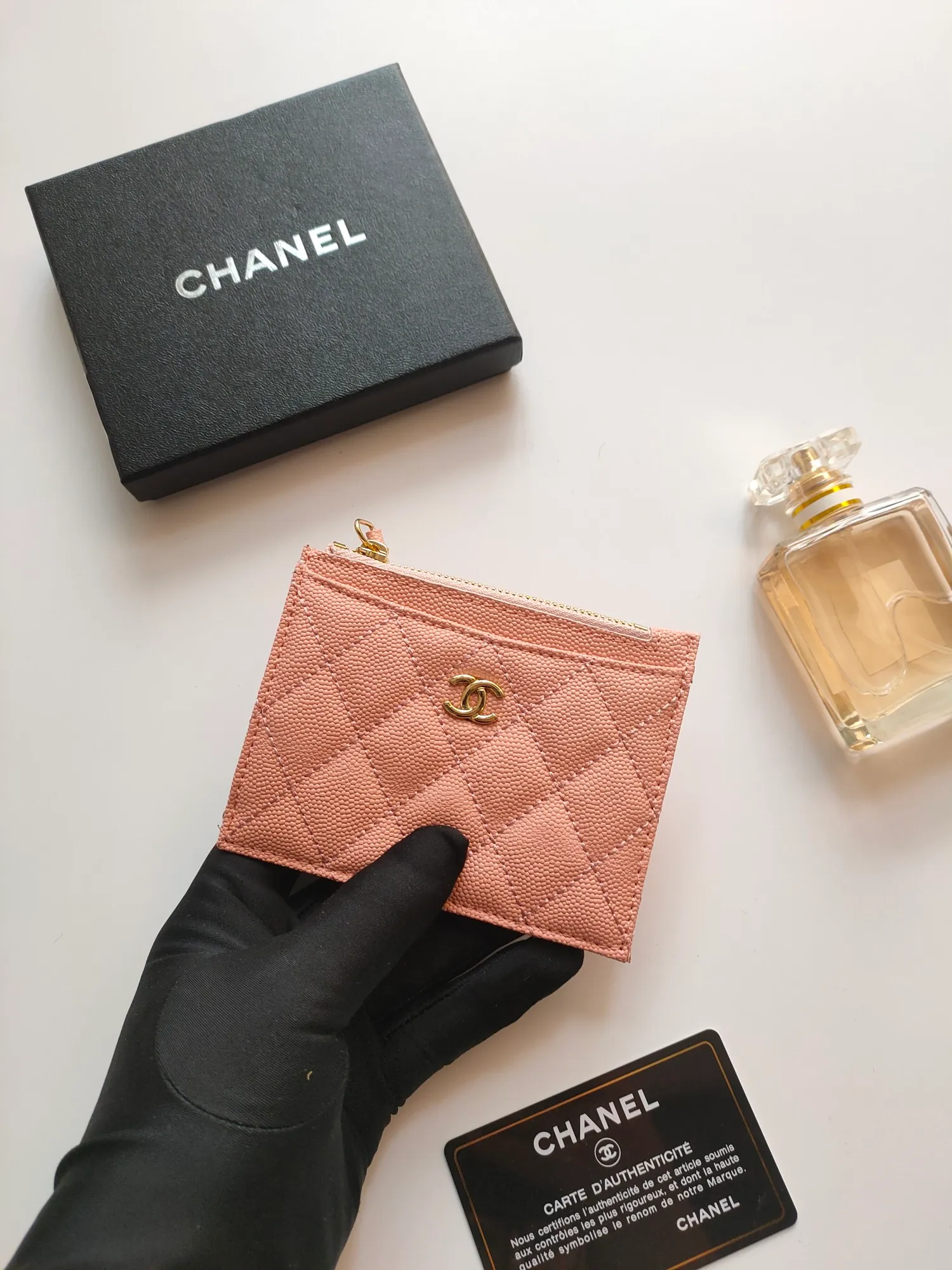 ￥110💰Chanel zipper card holder💦Model No. A84105 top leather hardware, exquisite details! Size:9x11.5cm