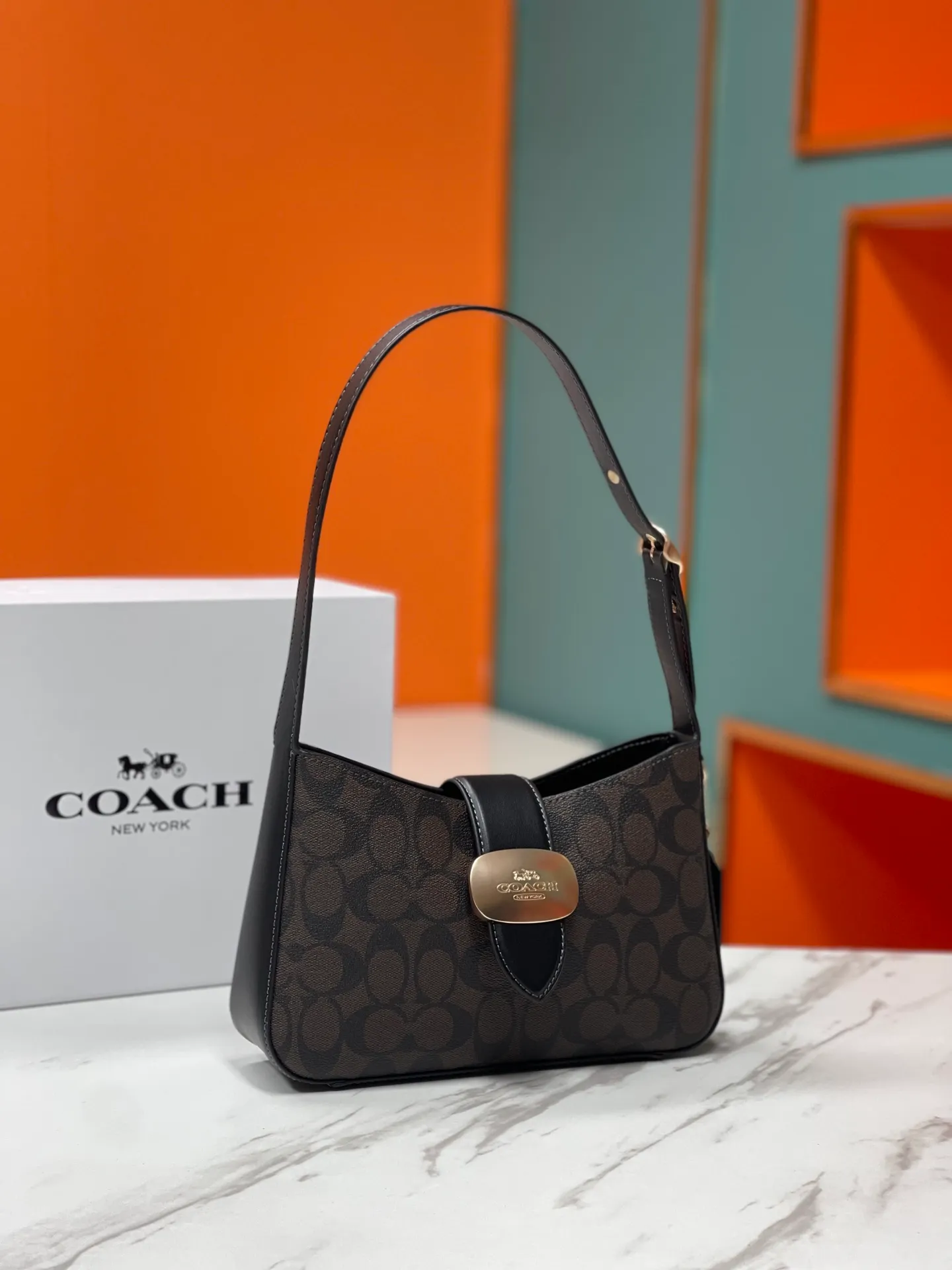 Top original order p400💰Coach counter new Eliza hobo armpit bag, model CR528. Size 25X6X17