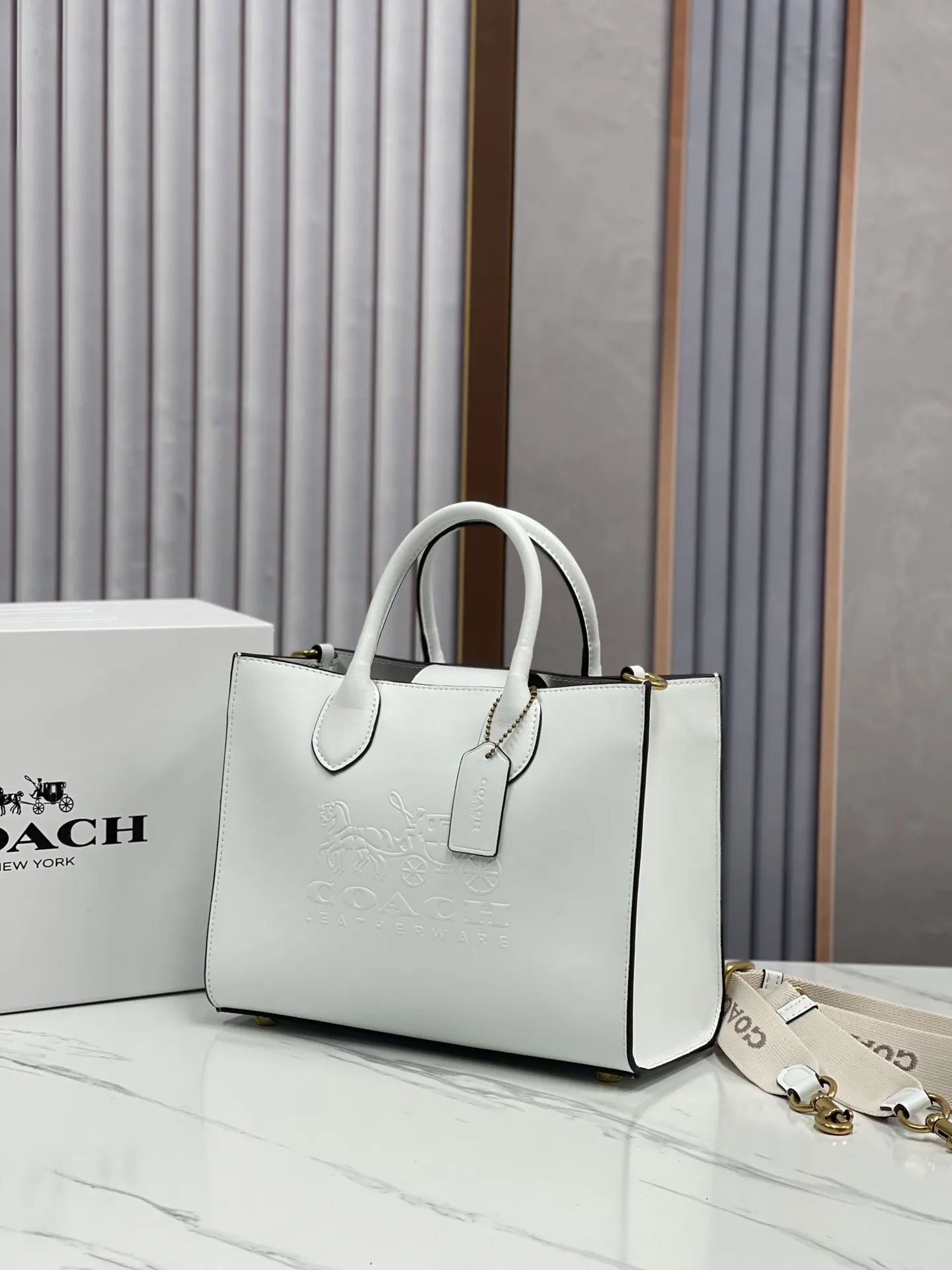 Top original order p460💰coach/Coach new model CR681 counter new ACE carriage pattern women's tote bag single shoulder crossbody handheld tote bag double shoulder strap design size: 26X20.5X12