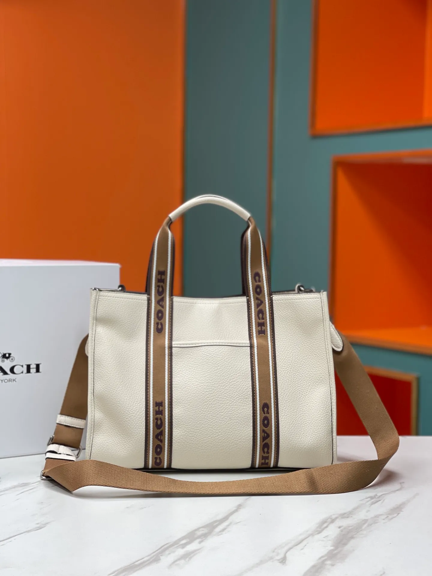Top original order p460💰COACH/Coach new shopping bag counter synchronization model CM067 _SVCAH2023 new size 36X25X13