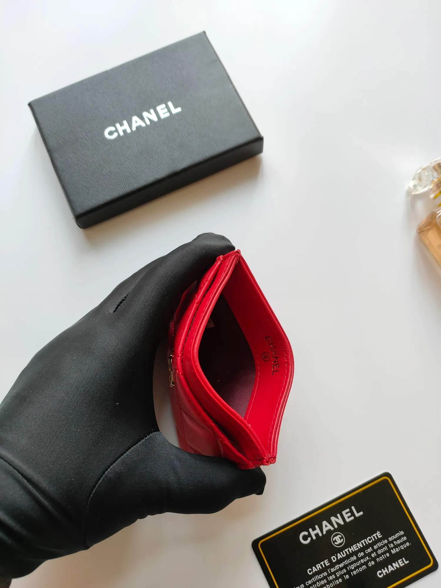 💰90 CHANEL Chanel counter style classic card holder👍Model number: AP446 Size: 7.5×11.2×0.5cm Sheepskin inside and outside😍😍Fine workmanship and high-end quality